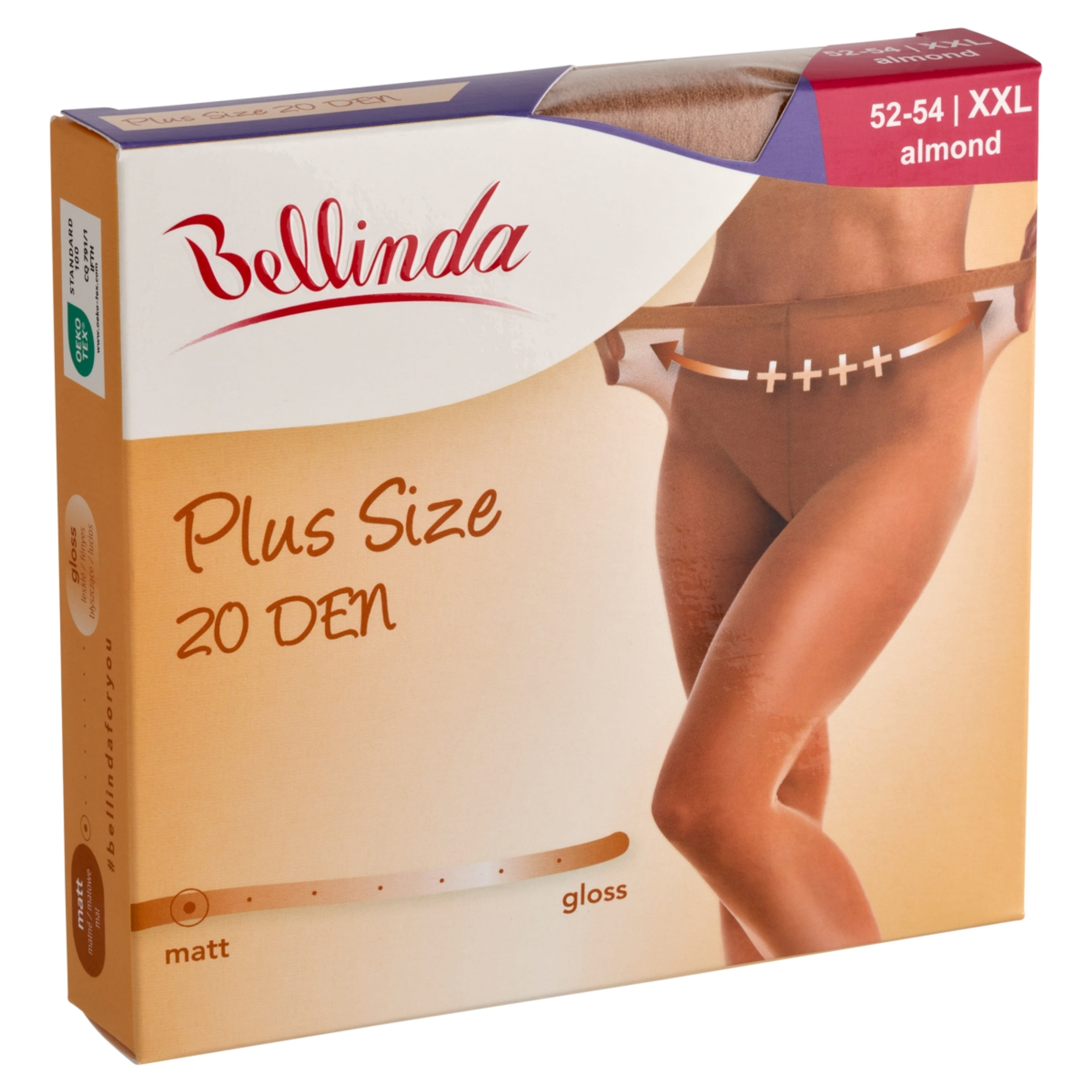 Bellinda Plus Size harisnya, almond XXL - 1 db-2
