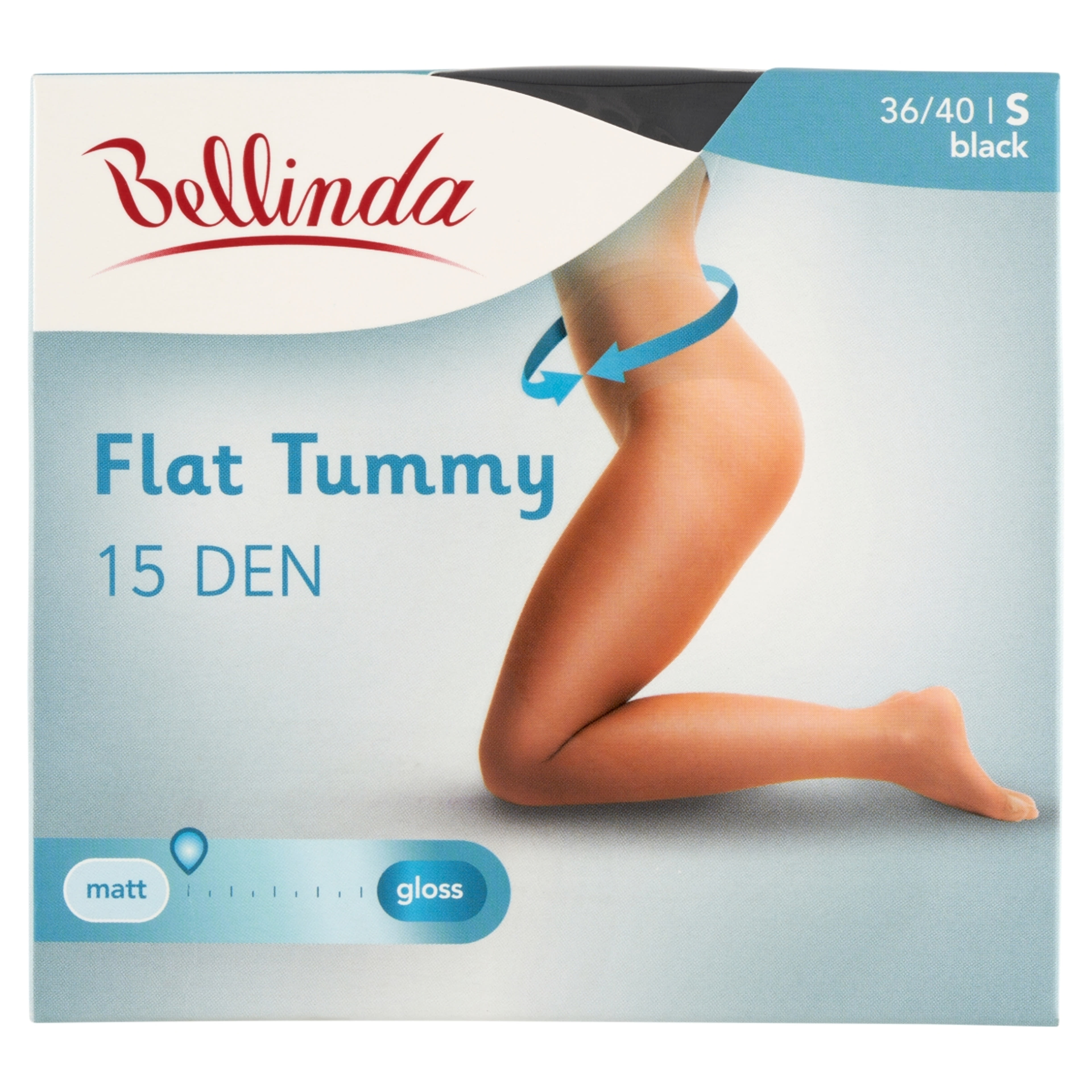 Bellinda Flat Tummy harisnya 15 DEN /fekete S - 1 db-1