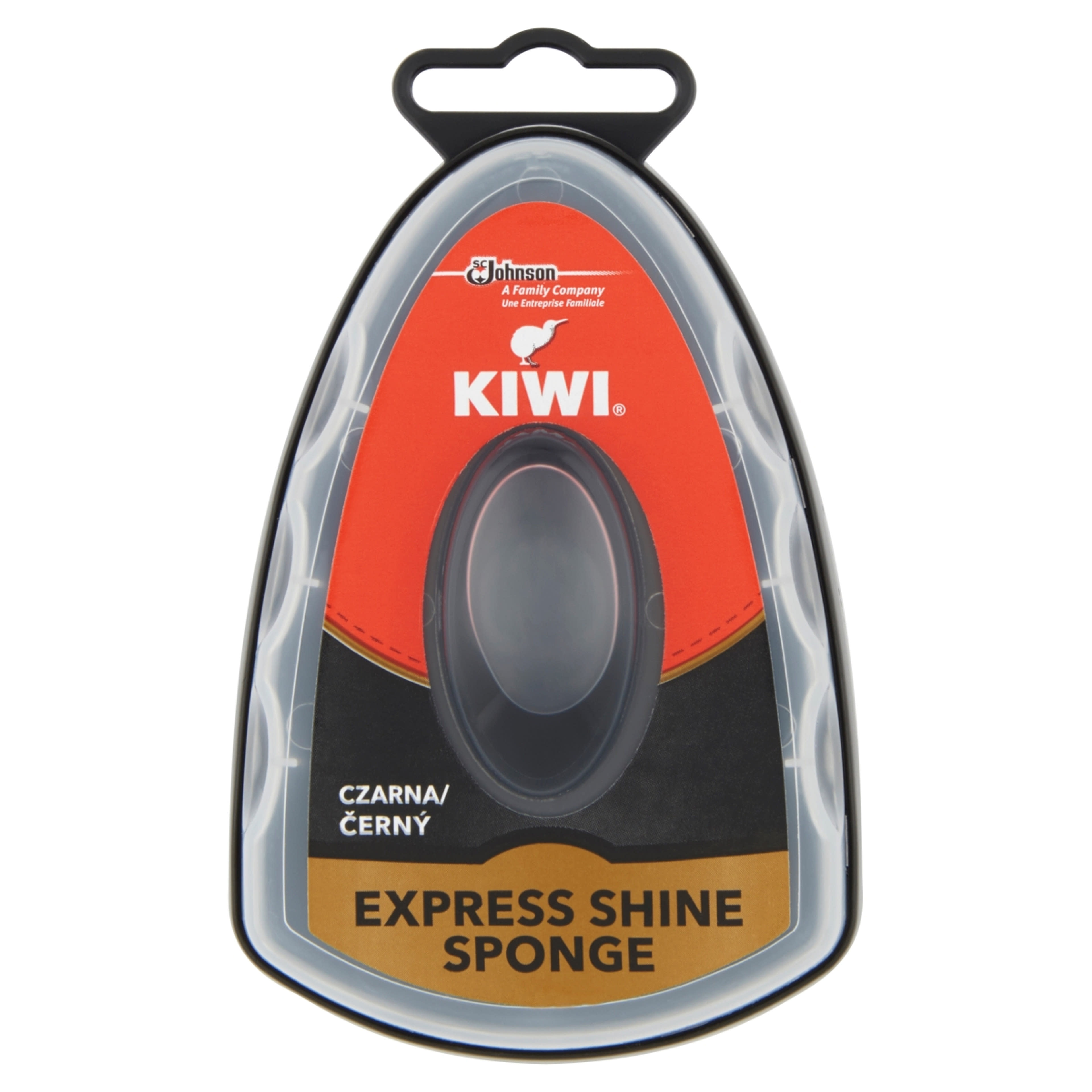 Kiwi Express Shine Fekete Gyorsfényező Szivacs - 1 db-1