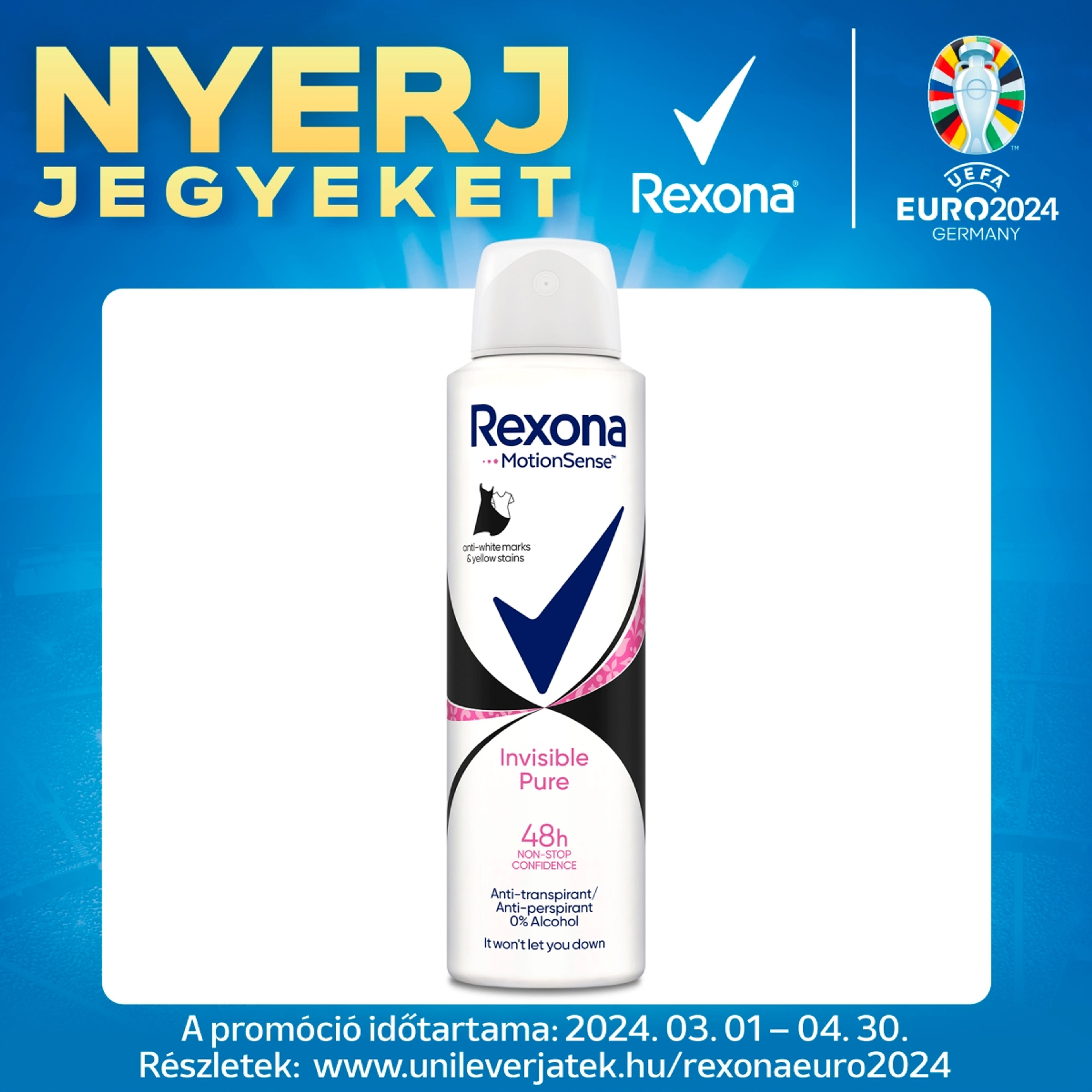 REXONA Clear Pure izzadásgátló dezodor  - 150 ml