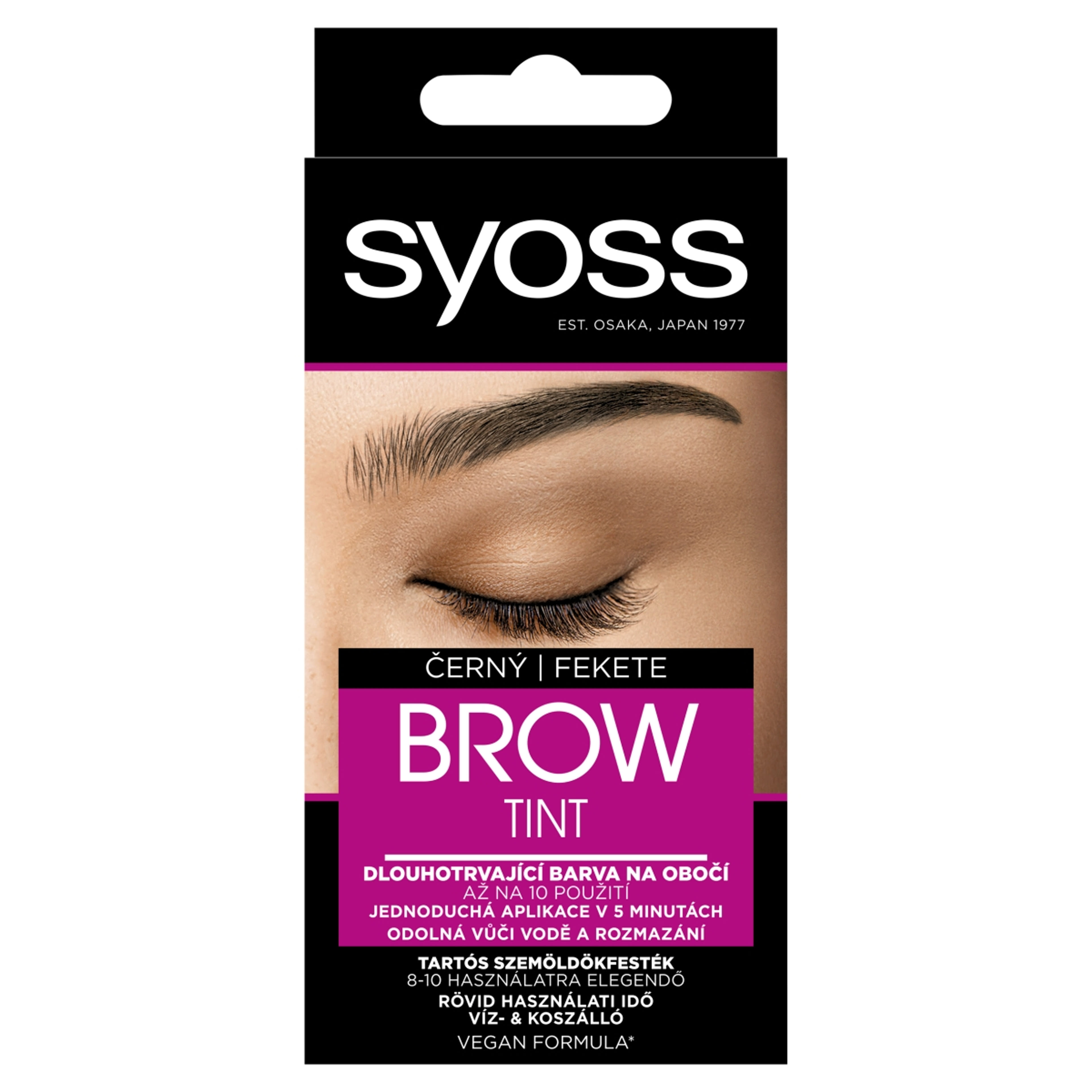 Syoss brow tint fekete szemöldökfesték - 1 db