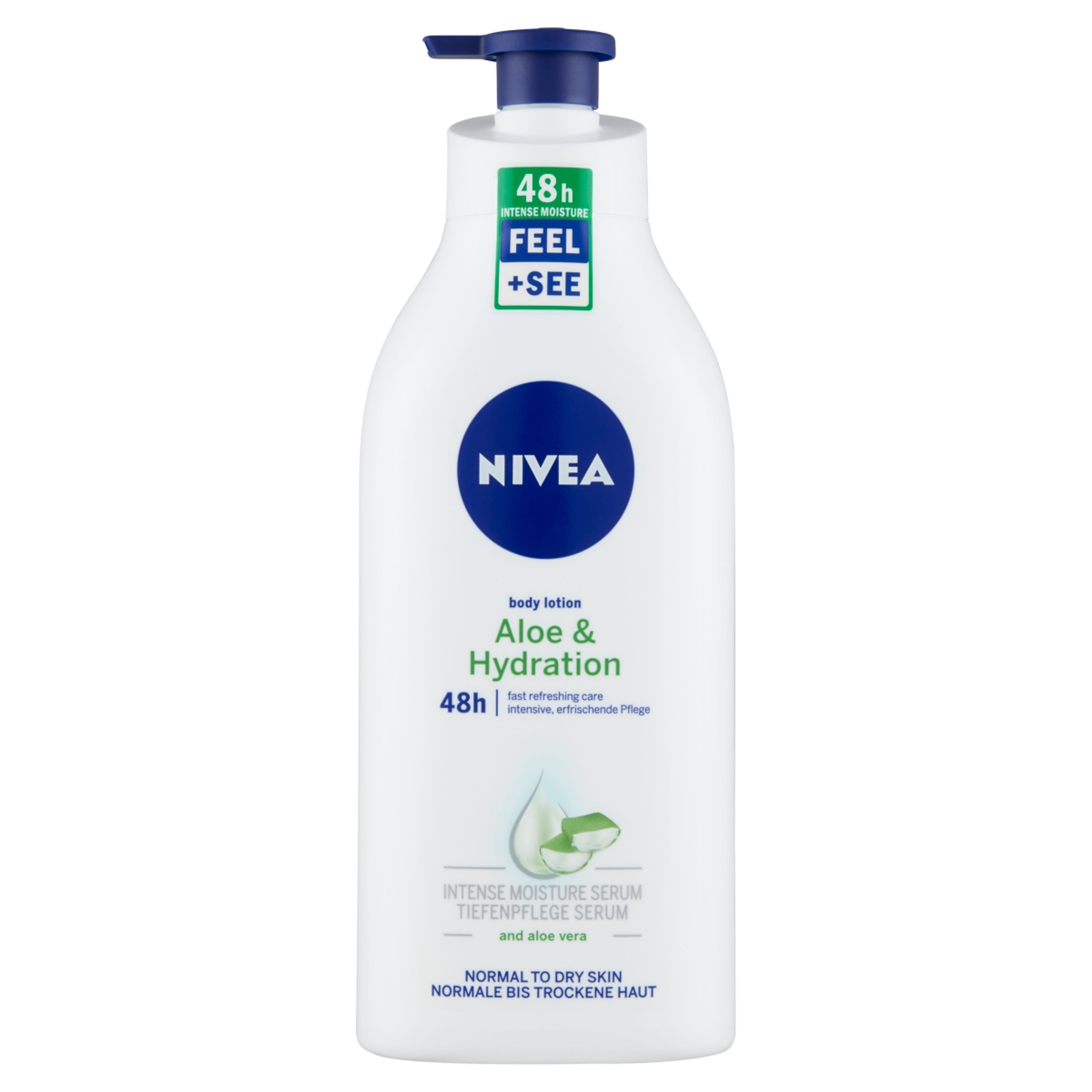 Nivea aloe & hydration testápoló tej - 625 ml