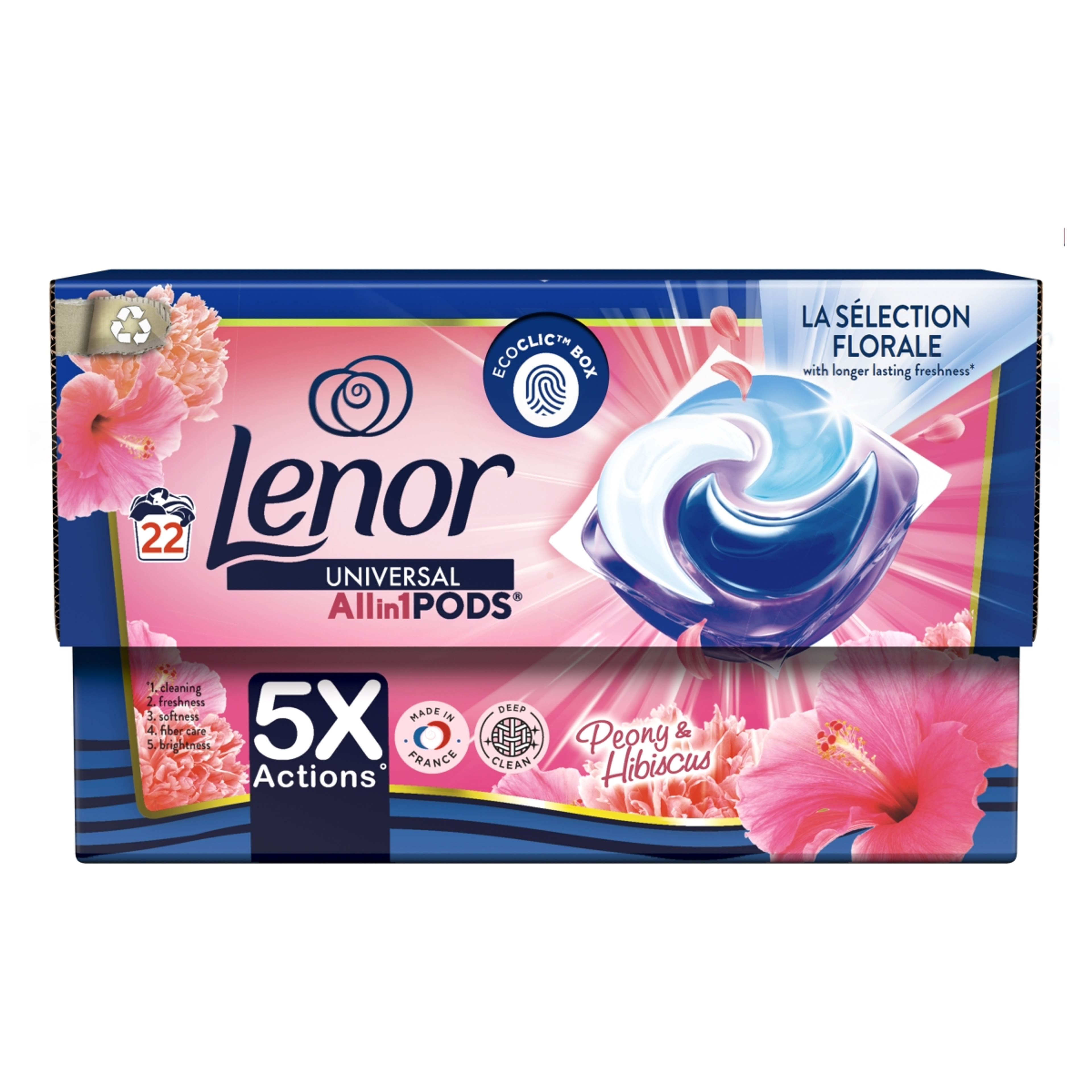 Lenor All-in-1 PODS® mosókapszula, Bazsarózsa és Hibiszkusz - 22 db
