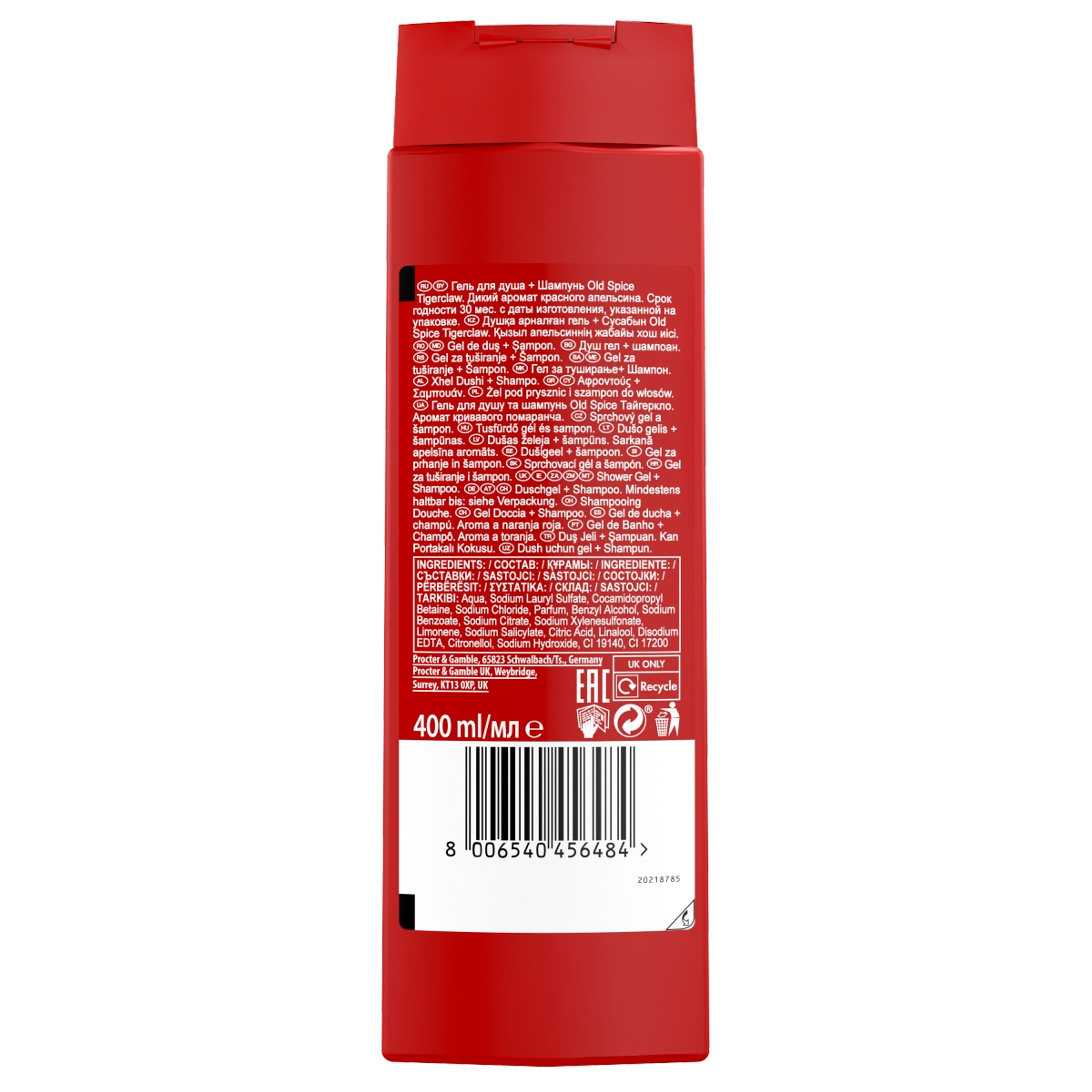 Old Spice Tigerclaw tusfürdő - 400 ml-3
