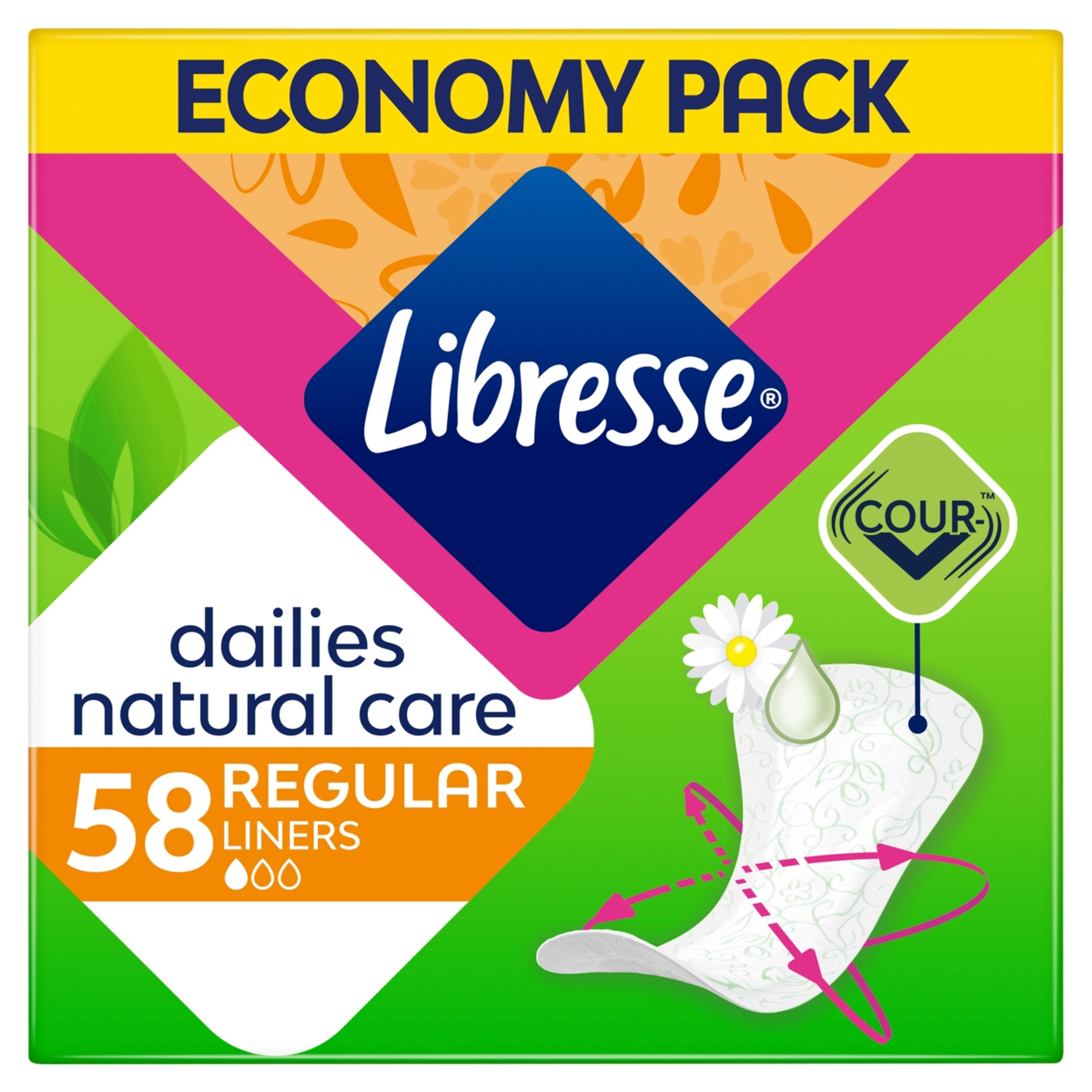 Libresse Natural Care Normal illatmegkötő tisztasági betét - 58 db-6