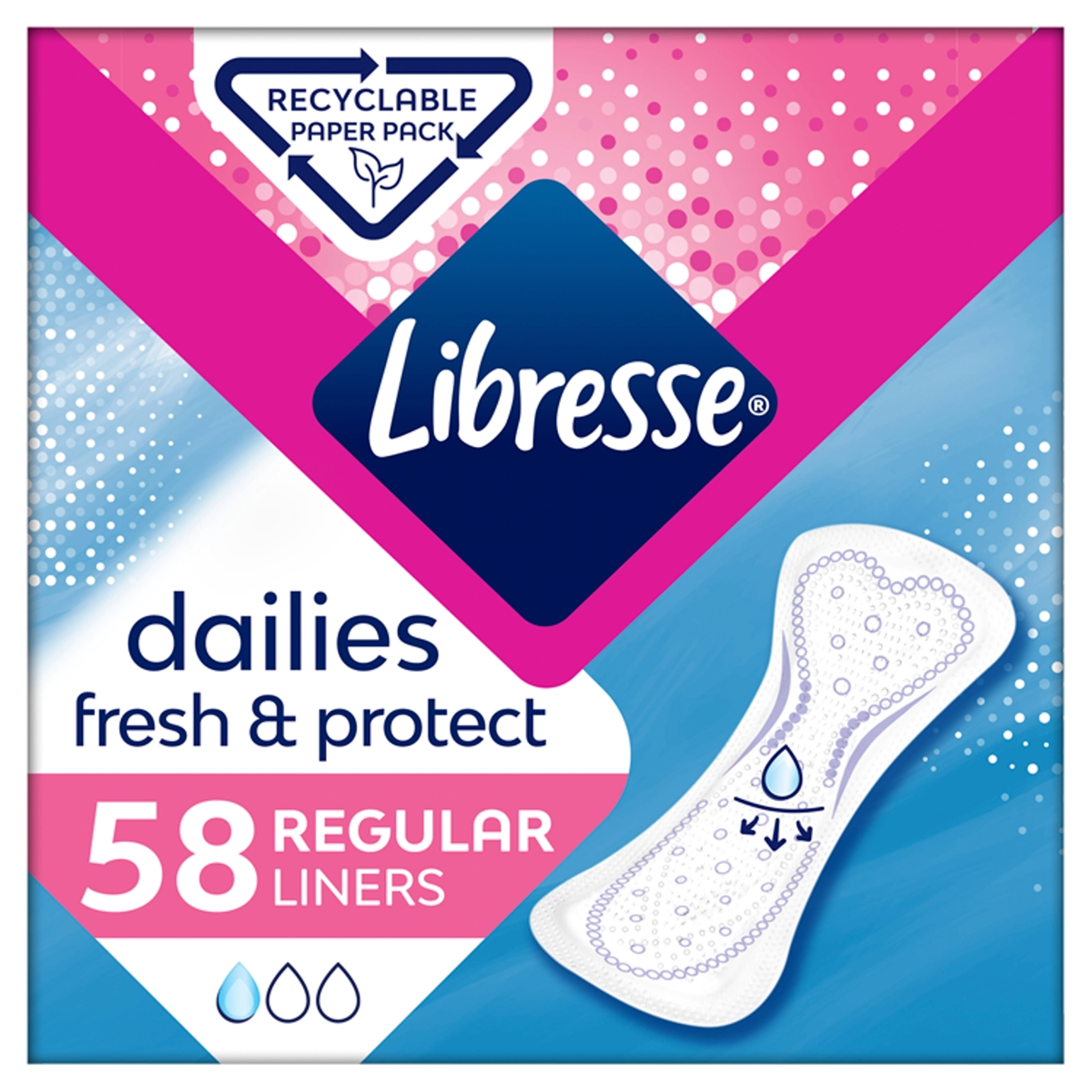 Libresse Normal tisztasági betét - 58 db-3