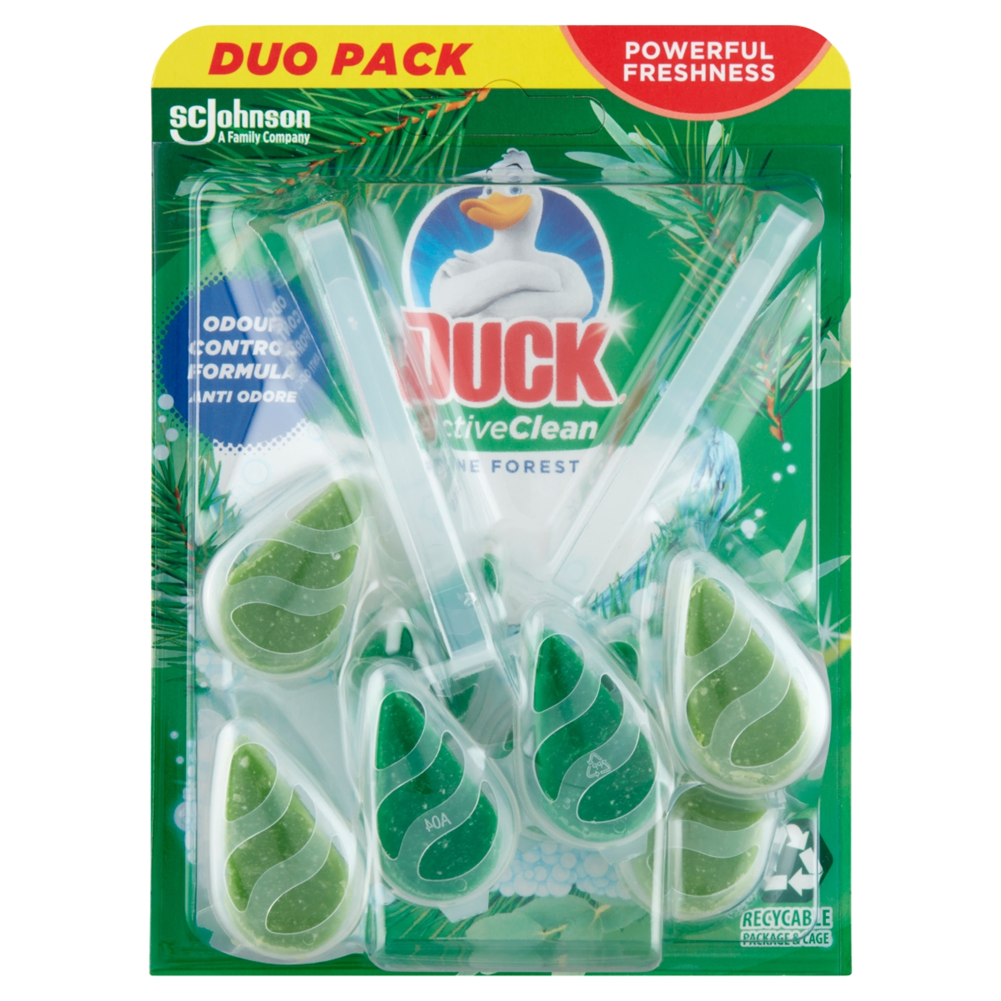 Duck Active Clean Duo Pine WC-Öblítő Rúd 77,2 g - 1 db-1