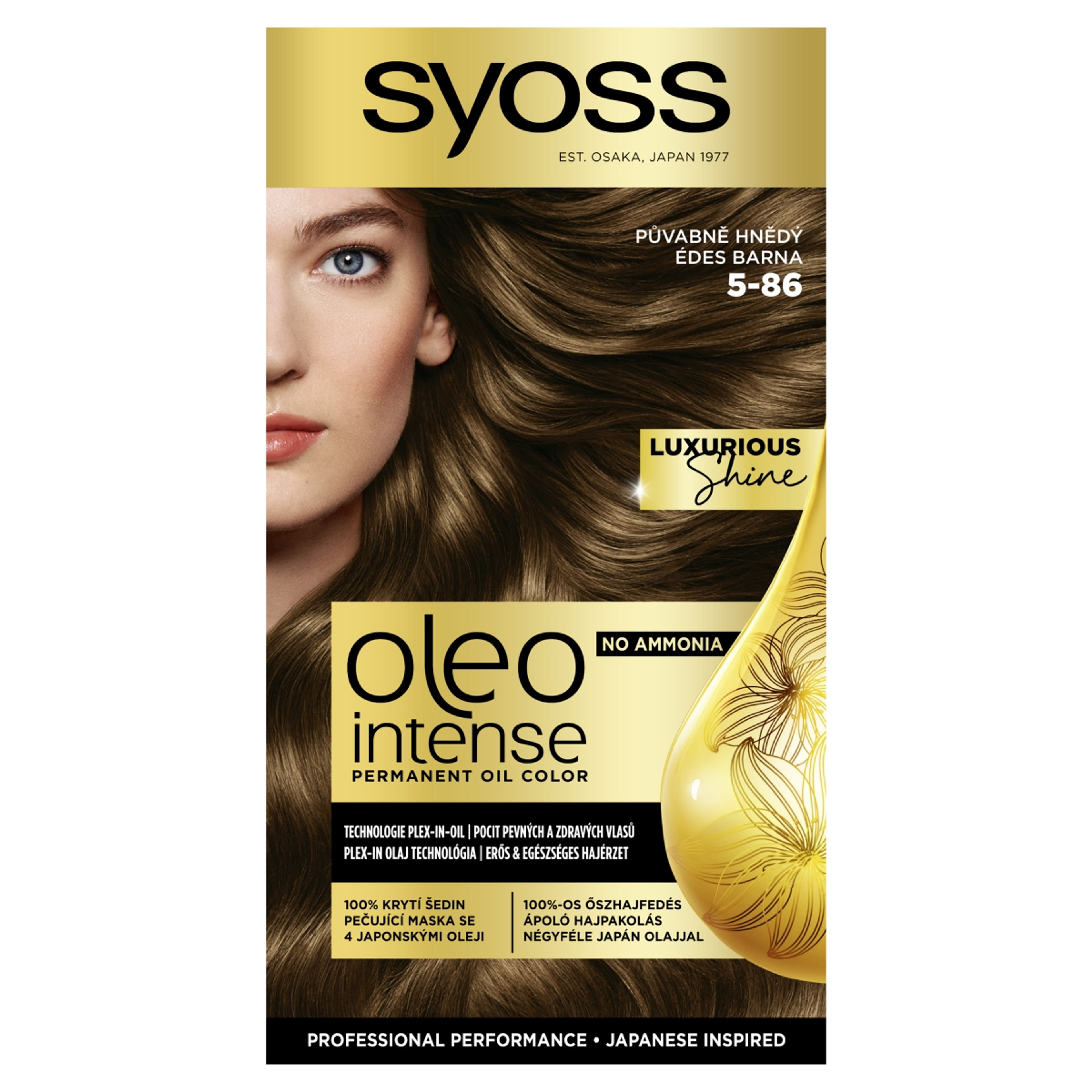 Syoss Oleo Intense tartós hajfesték 5-86 édes barna - 1 db