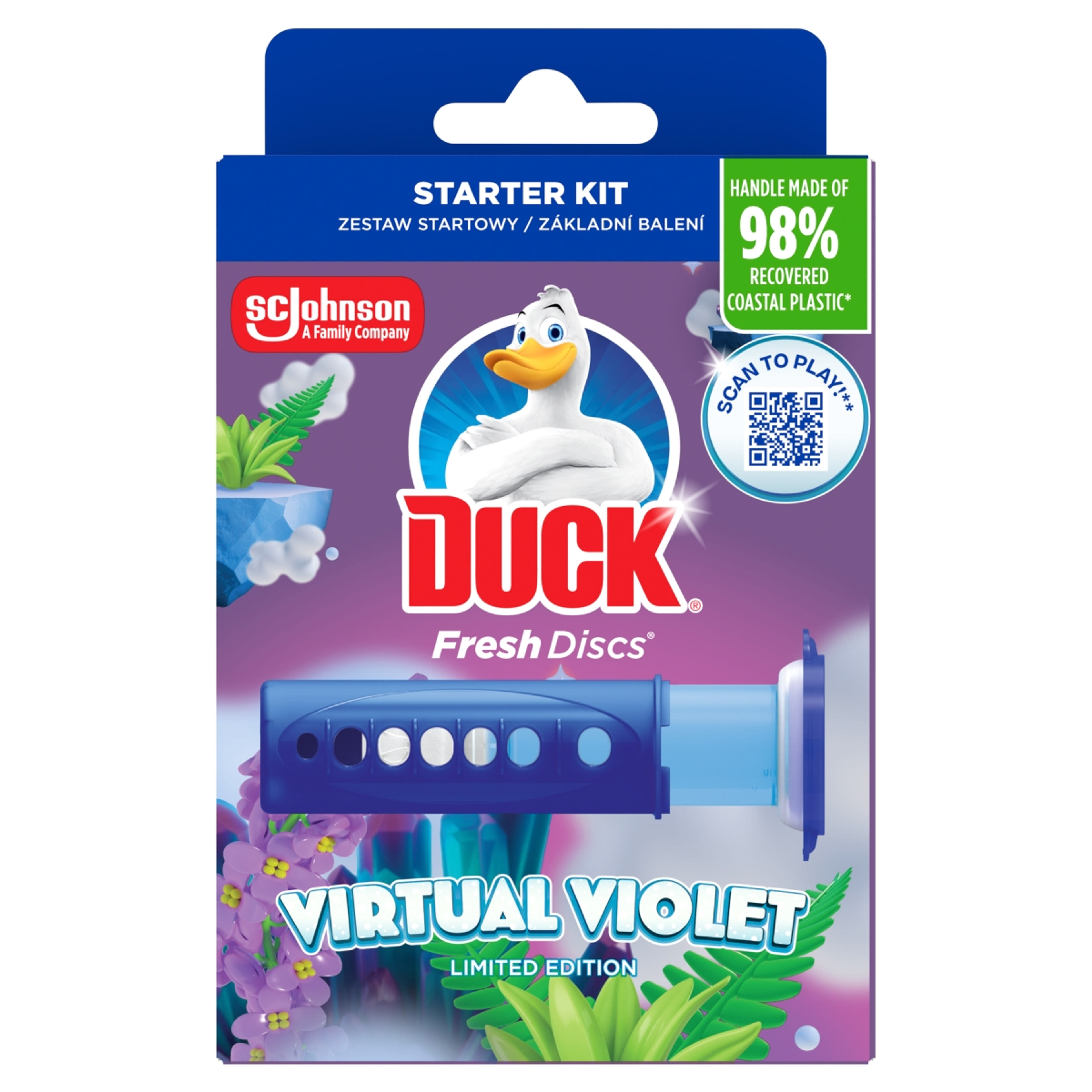 Duck Fresh Discs Virtual Violet WC-öblítő korong - 36 ml