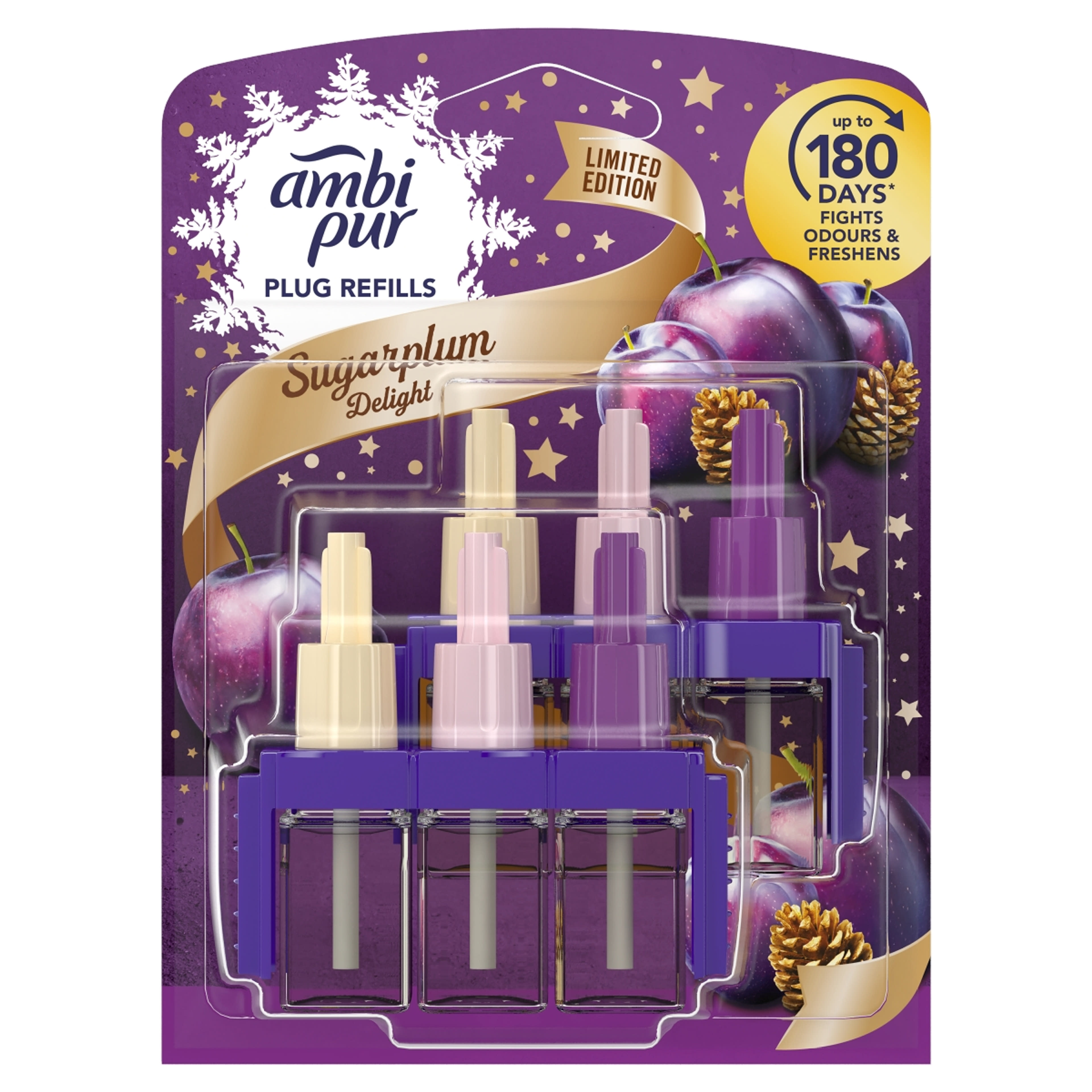 Ambi Pur 3Volution Sugarplum Delight elektromos légfrissítő utántöltő 2x20 ml - 40 ml