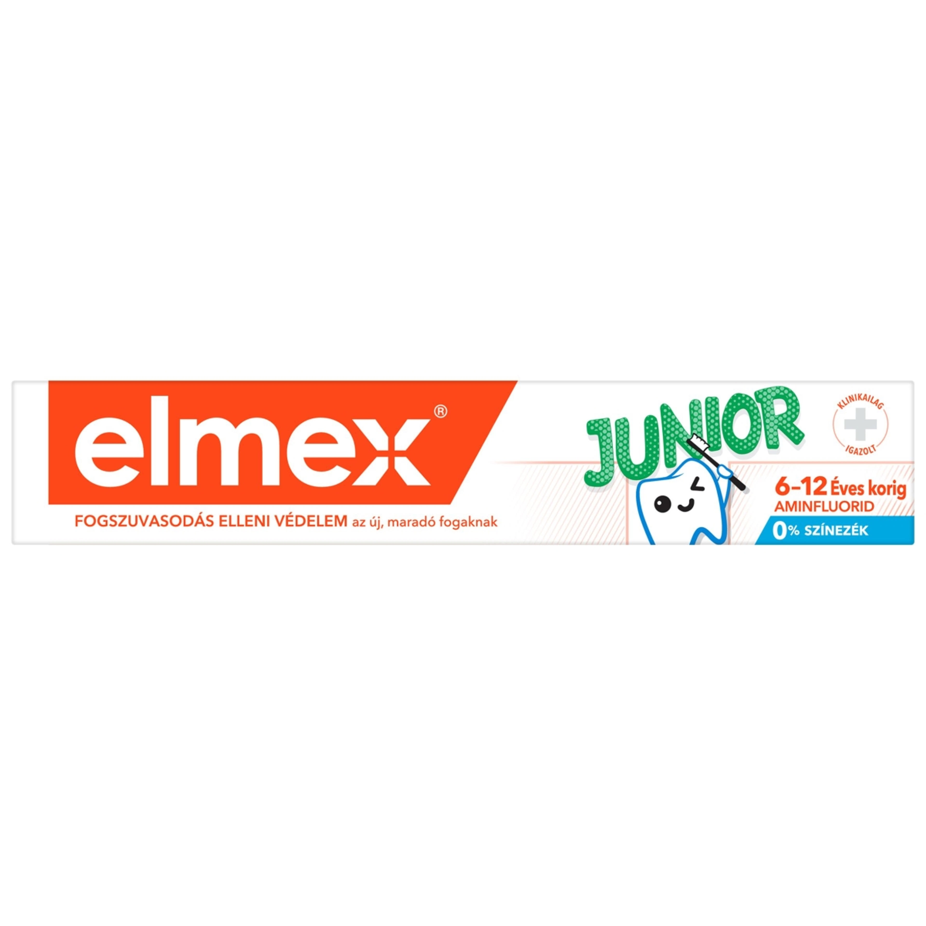 Elmex Junior fluoridos fogkrém 6-12 éves korig - 75 ml