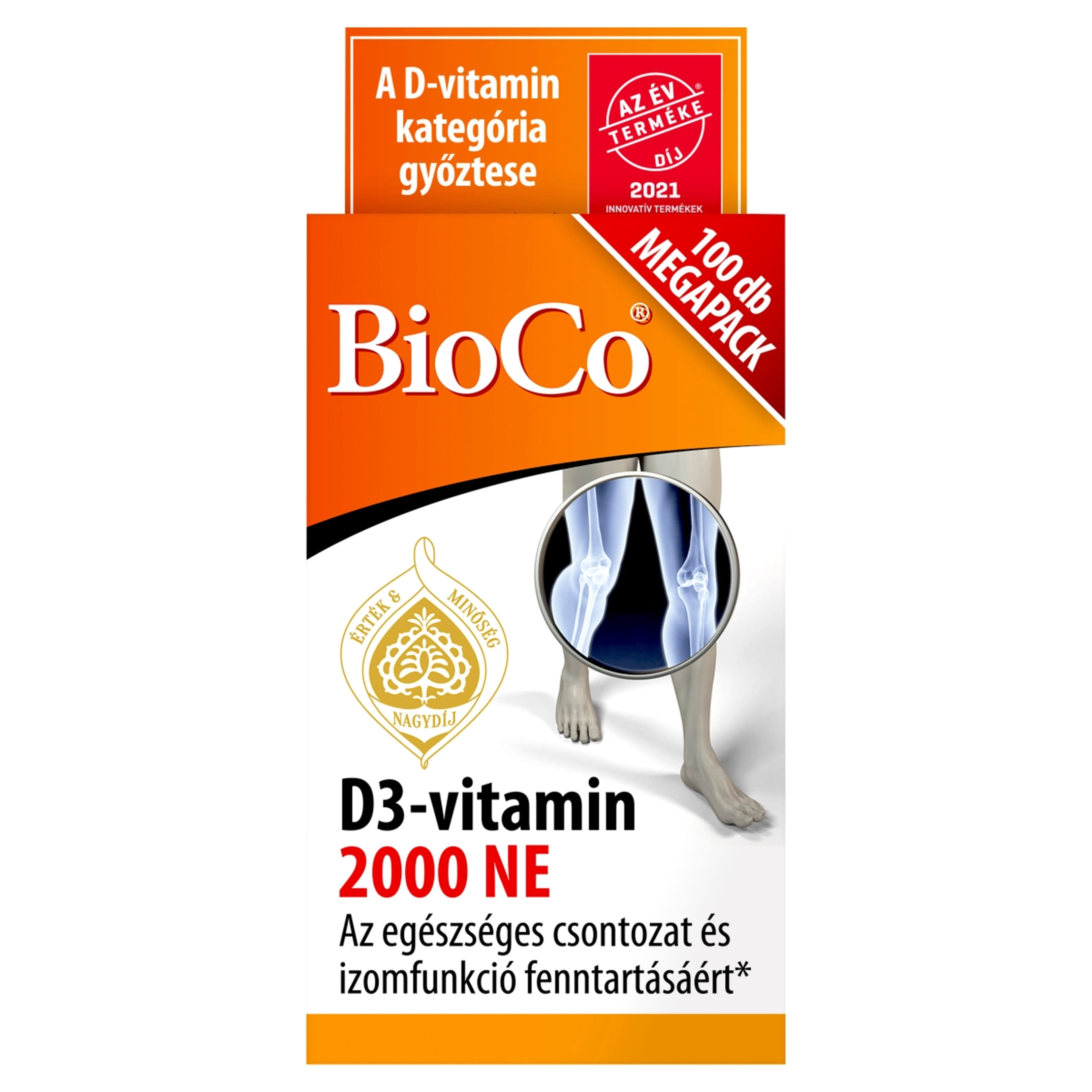 Bioco D3-vitamin 2000 Ne tabletta - 100 db