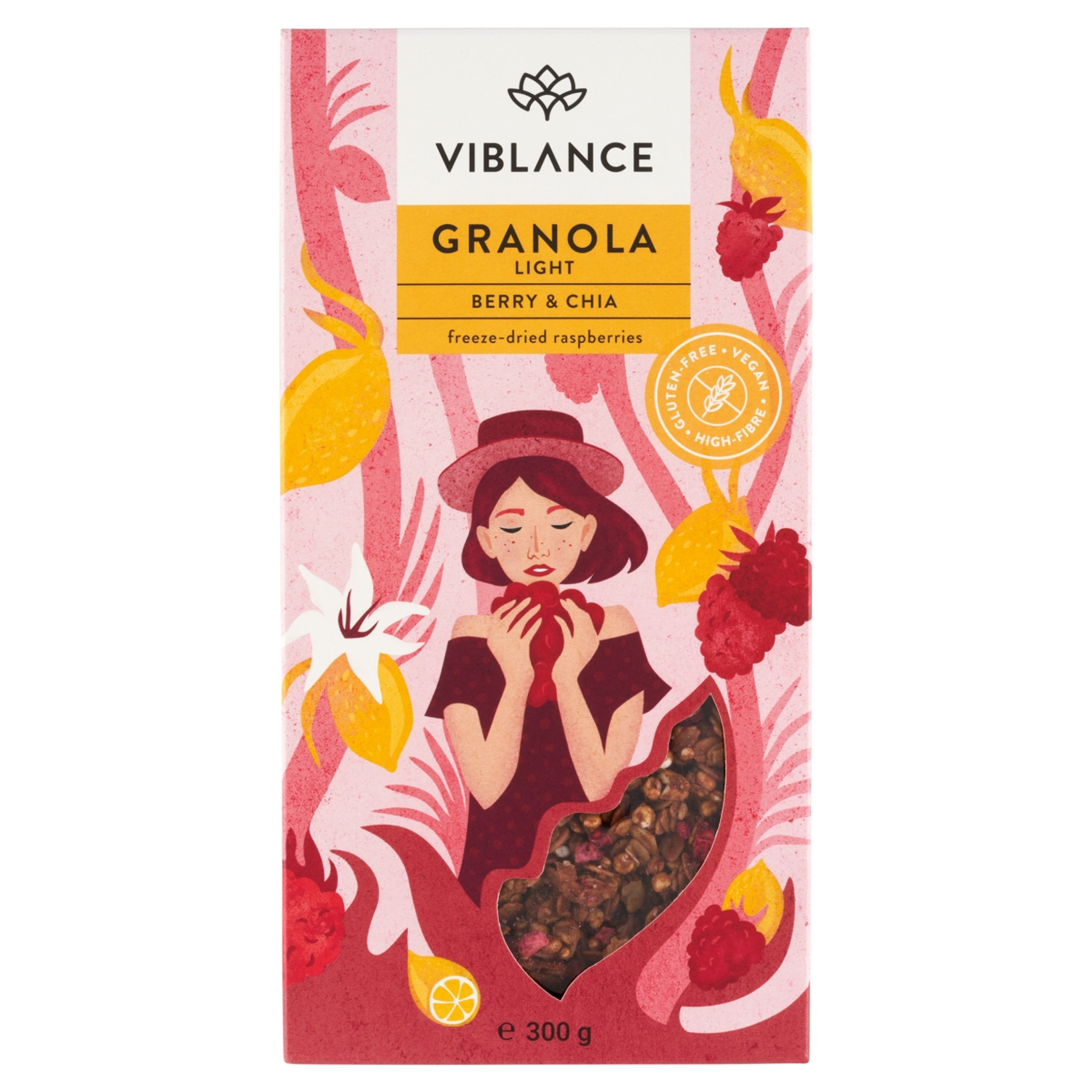 Viblance málna-chia ropogós müzli - 300 g-1
