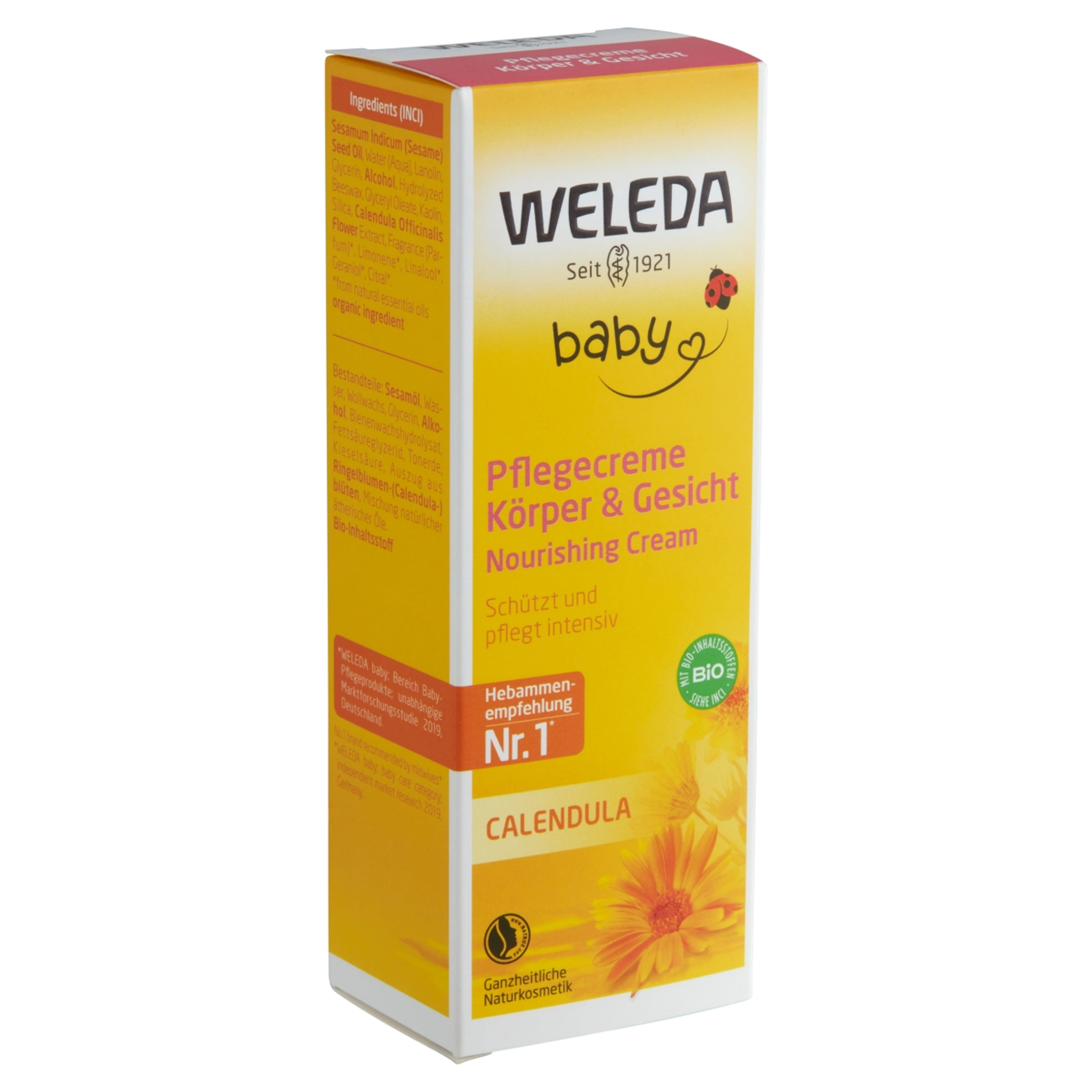 Weleda Calendula babaápoló krém arcra, testre - 75 ml-2