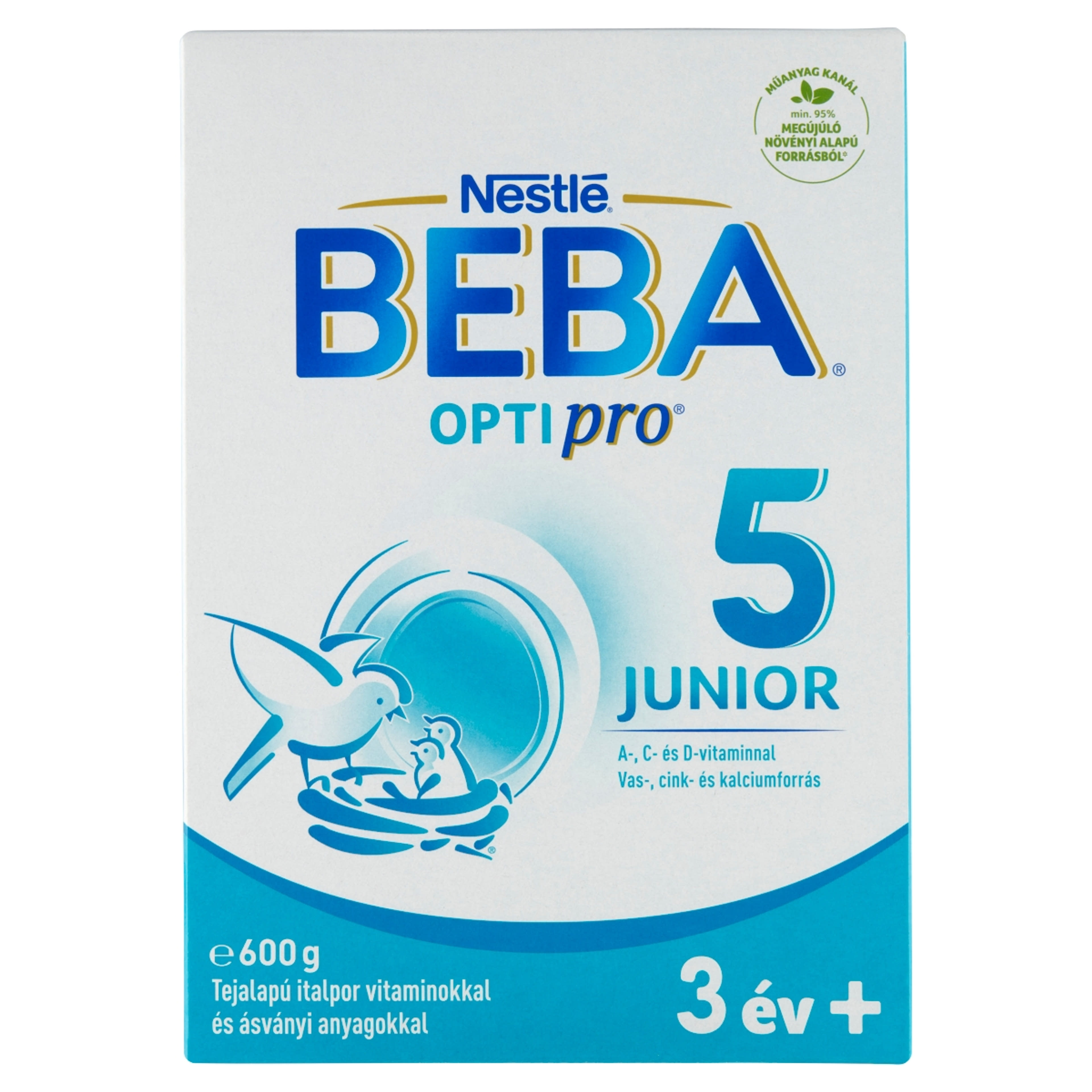 Beba Optipro 5 Junior tejalapú italpor, 36 hónapos kortól - 600 g