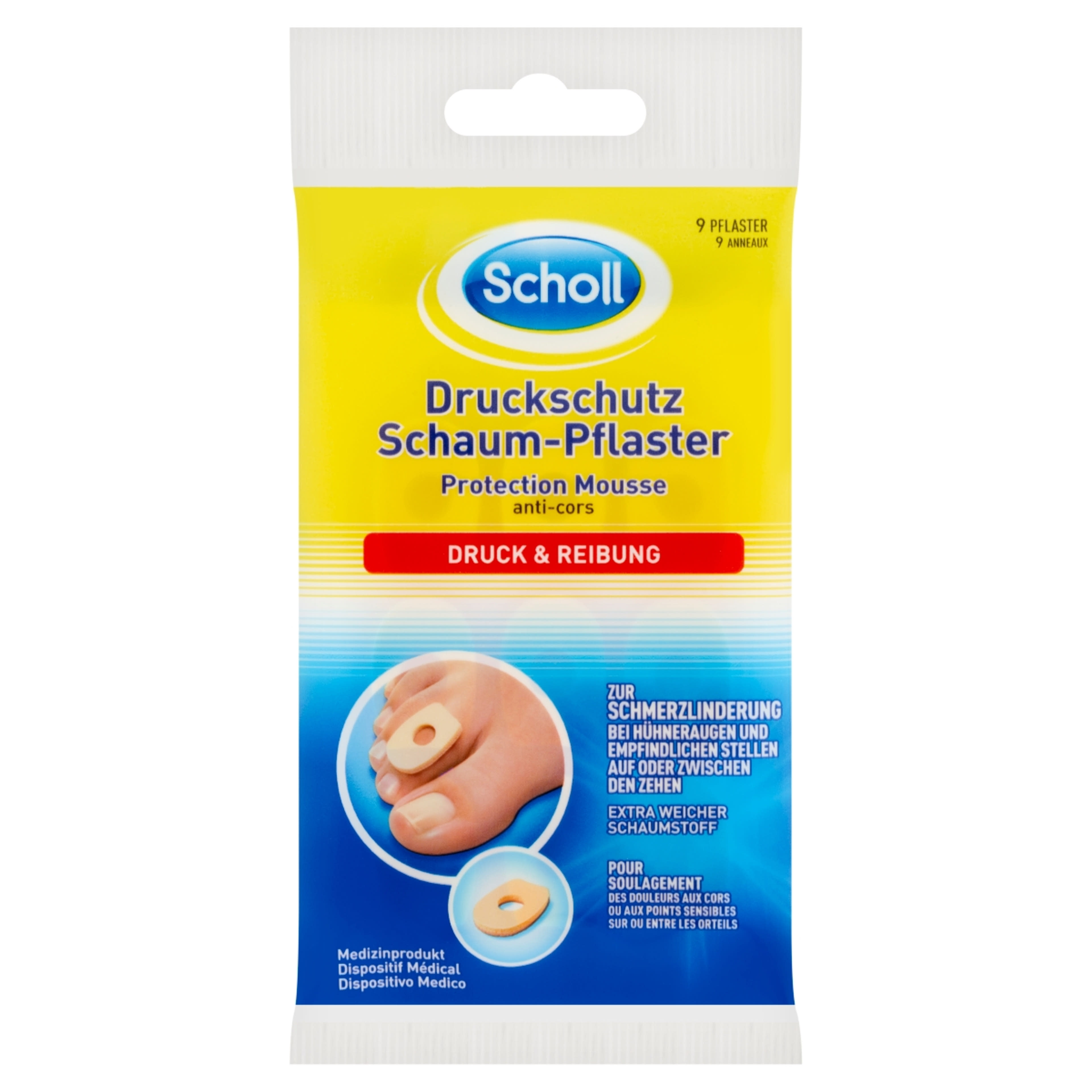 Scholl tyúkszemtakaró párna - 9 db