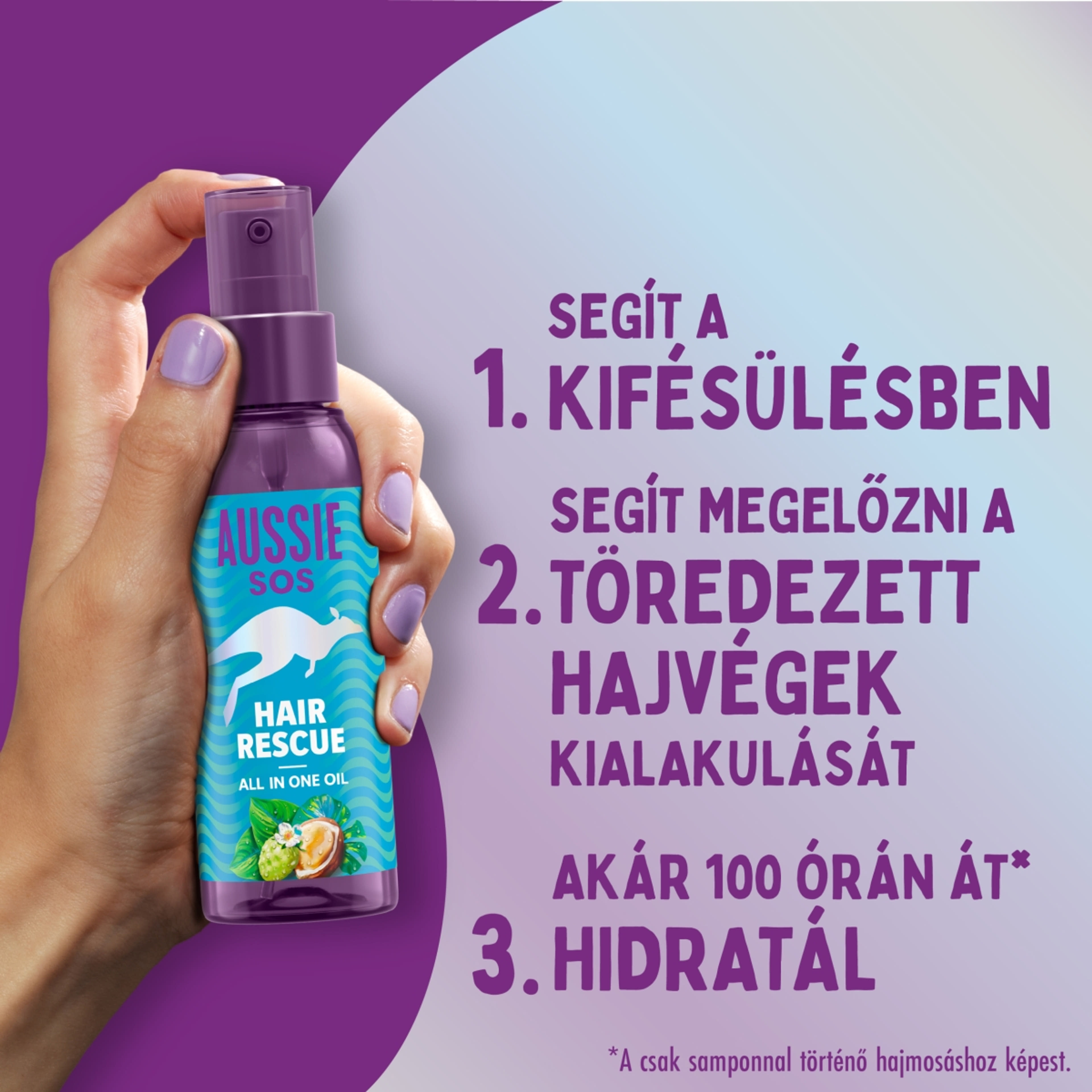 Aussie SOS Hair Rescue szérum olaj - 100 ml-6
