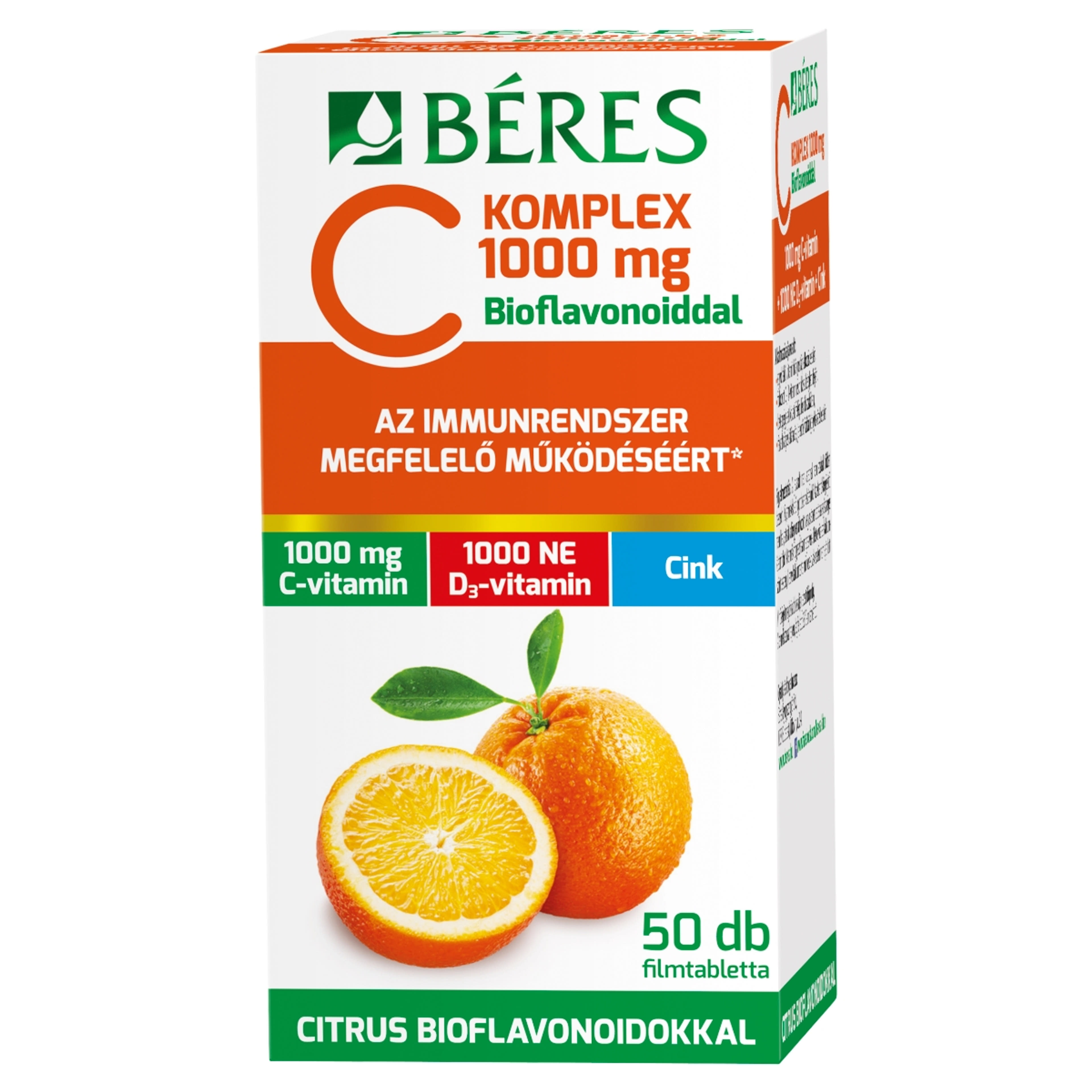 Béres Retartd komplex C-vitamin 100 MG filmtabletta - 50 db-2