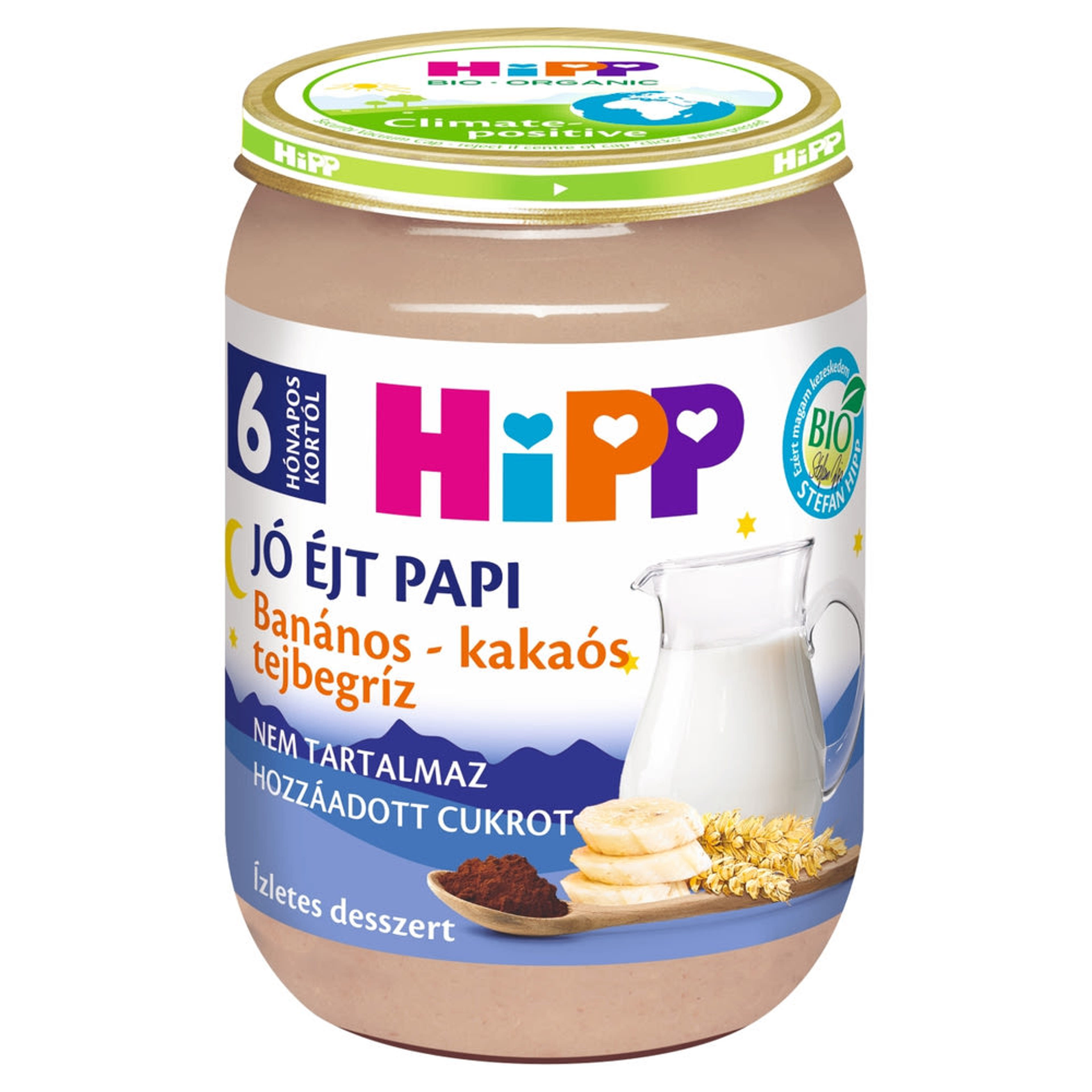 Hipp tejbegríz banán - kakaó 6 hónapos kortól - 190 g