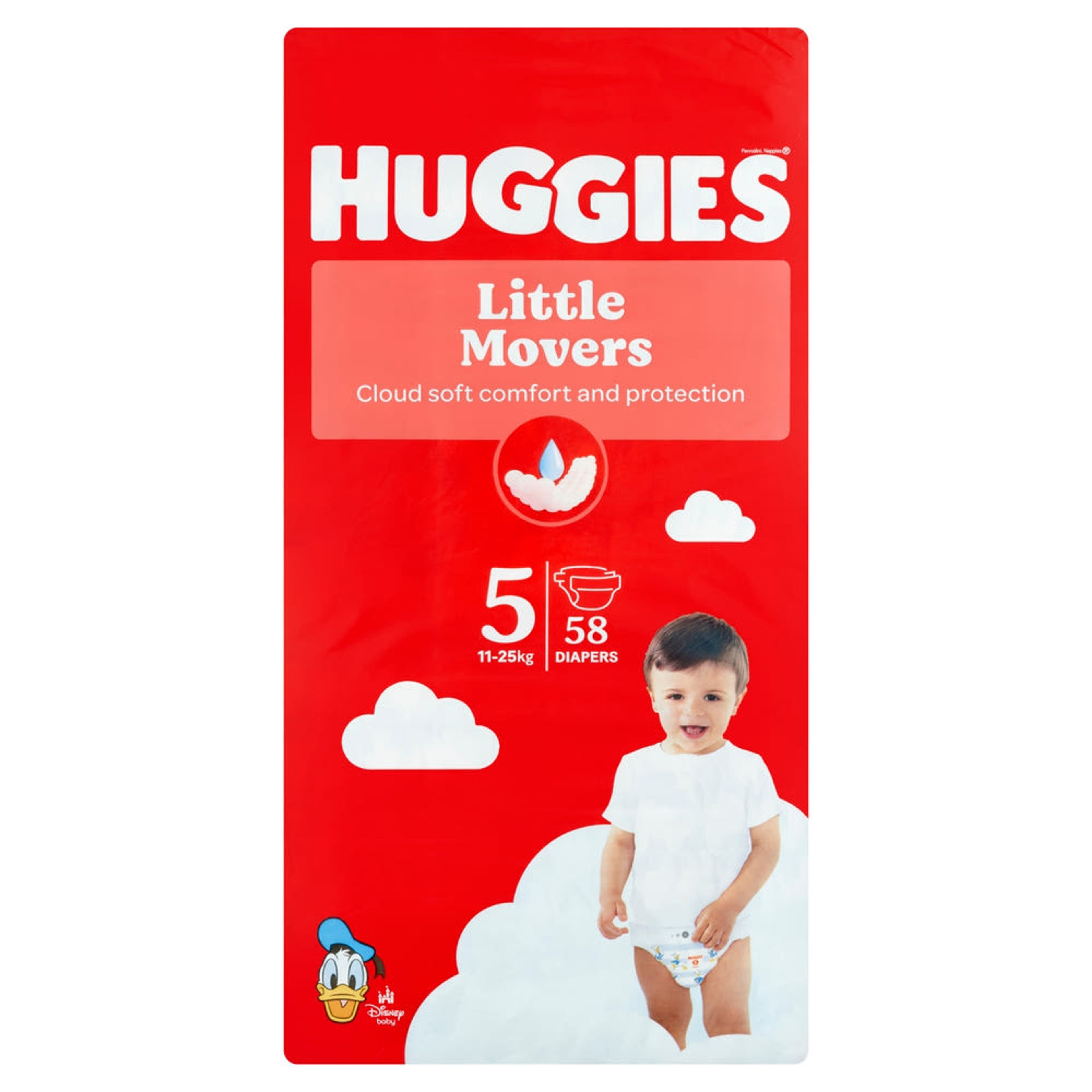 Huggies Little Movers 5 nadrágpelenka 11-25 kg - 58 db