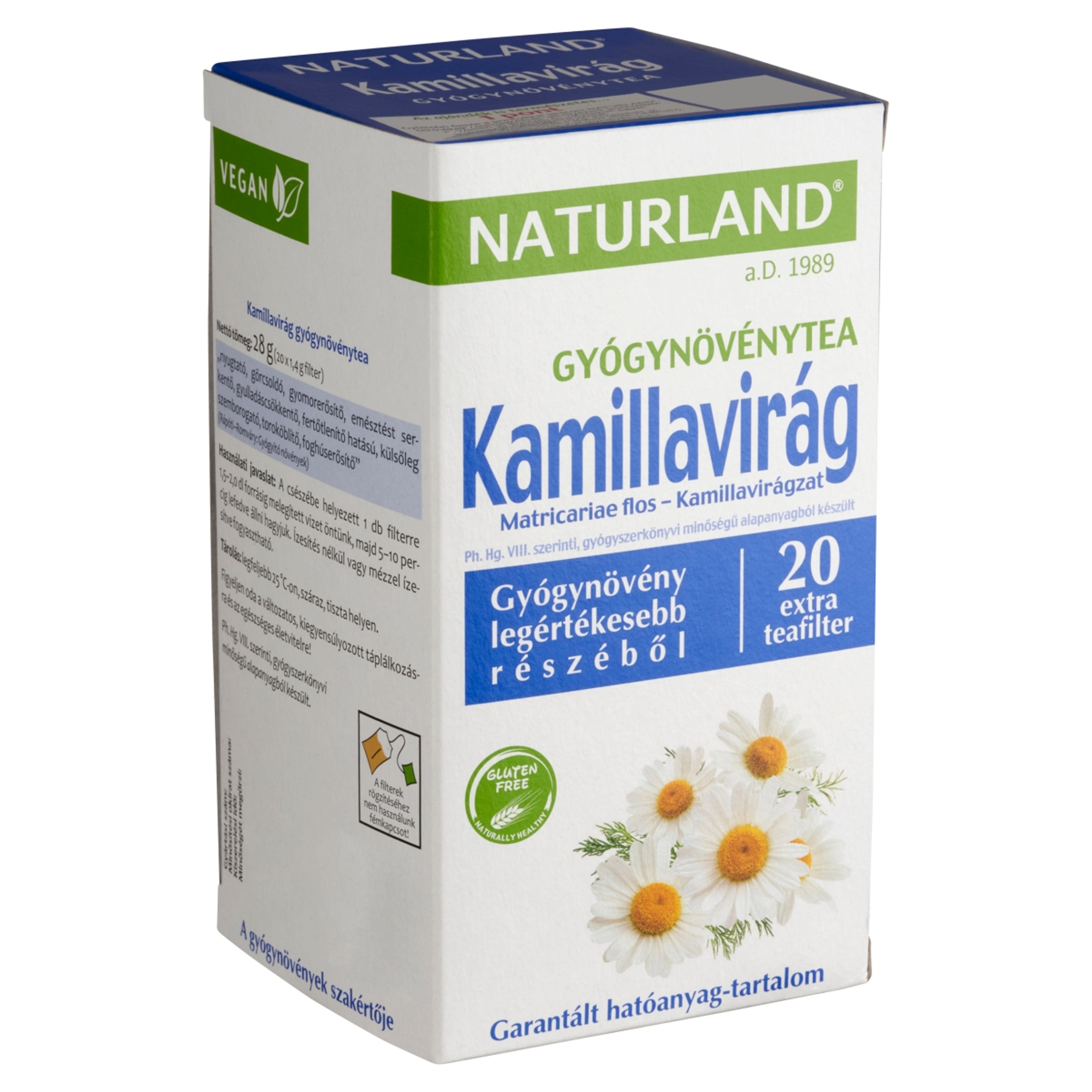 Naturland Herbal kamillavirág tea - 20 filter - 28 g-2