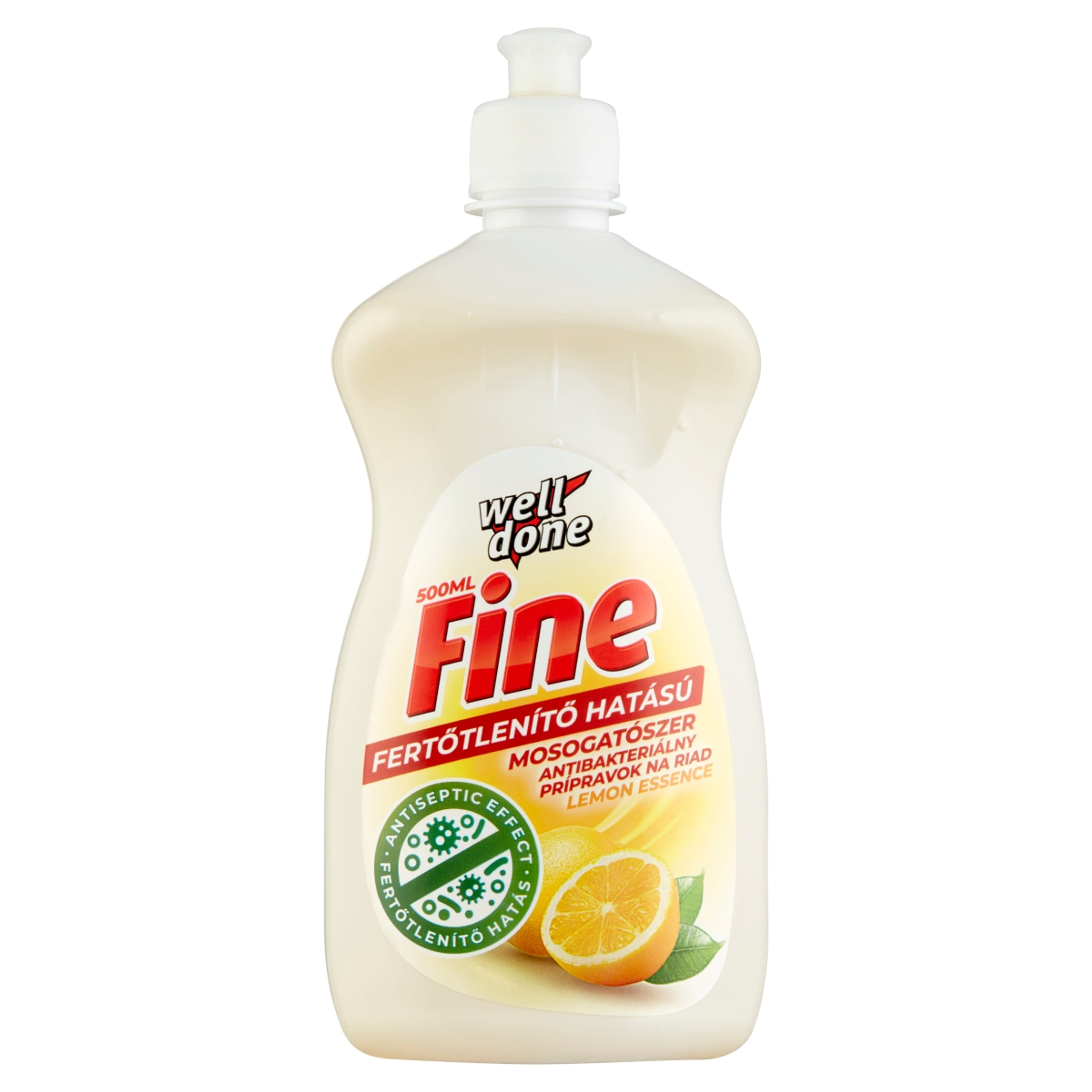 Well Done fine fertőtlenítő mosogatószer lemon essence - 500 ml-1