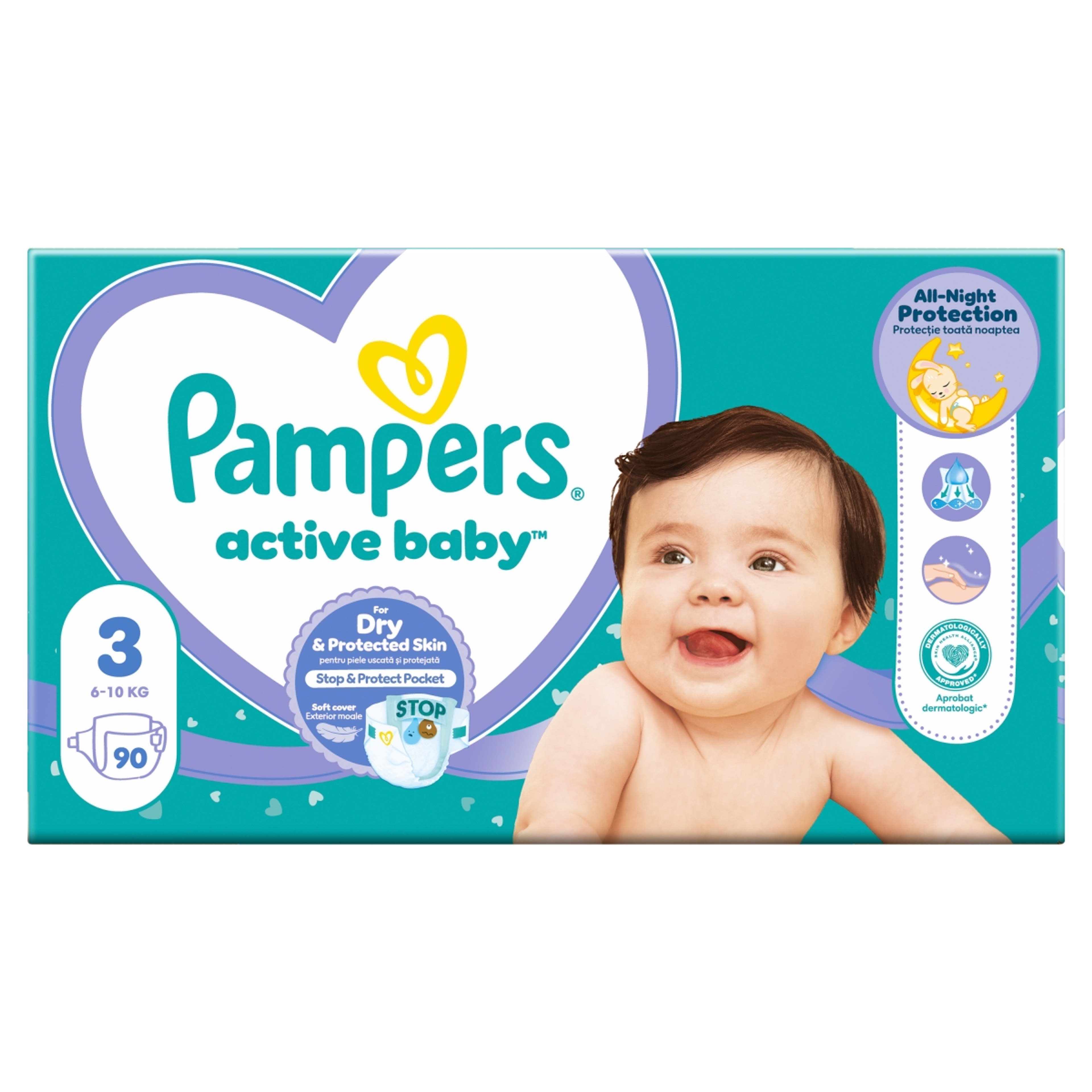 Pampers Active Baby Giant Pack Pelenka 3 - 90 db-1