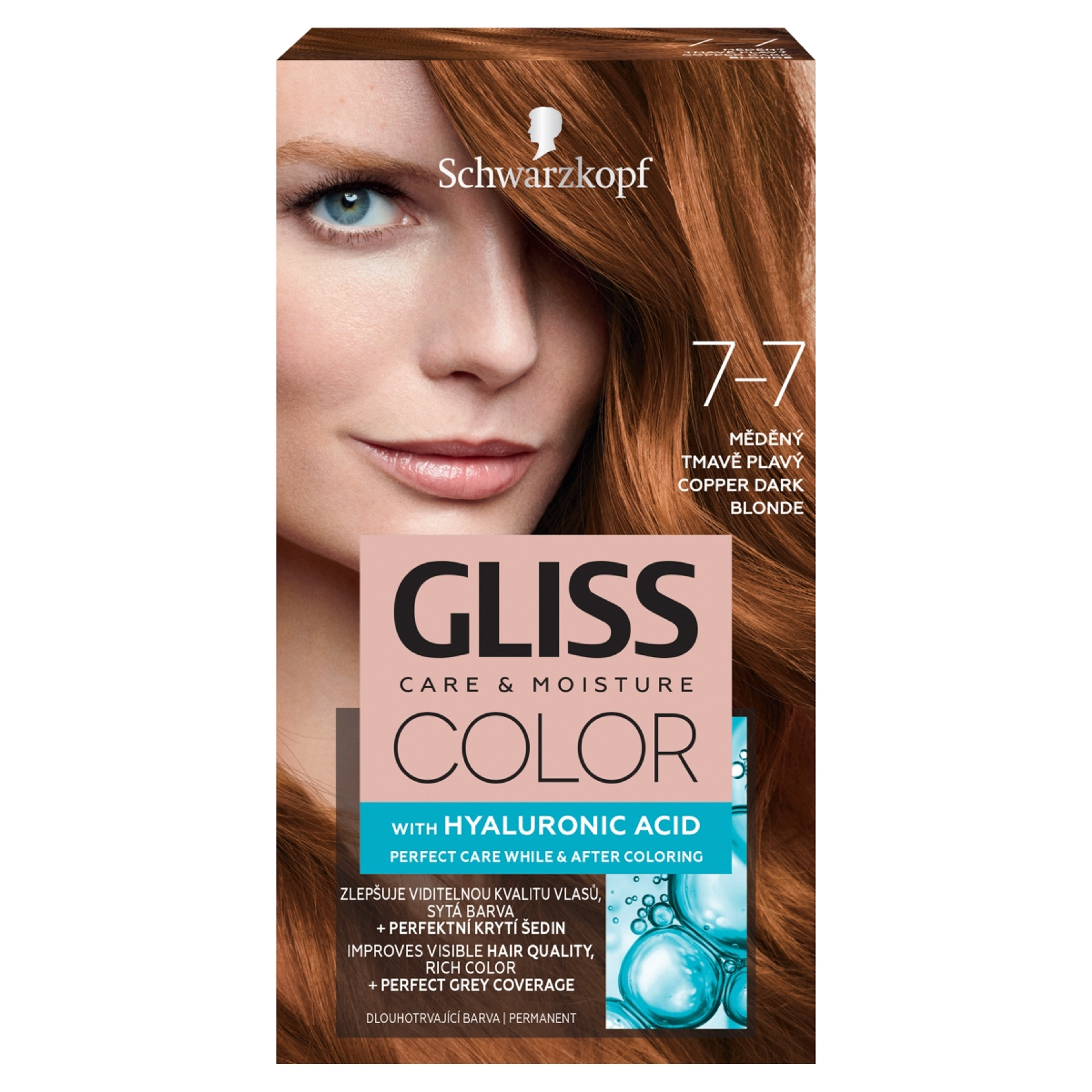Gliss Color tartós hajfesték 7-7 Rezes sötétszőke - 1 db