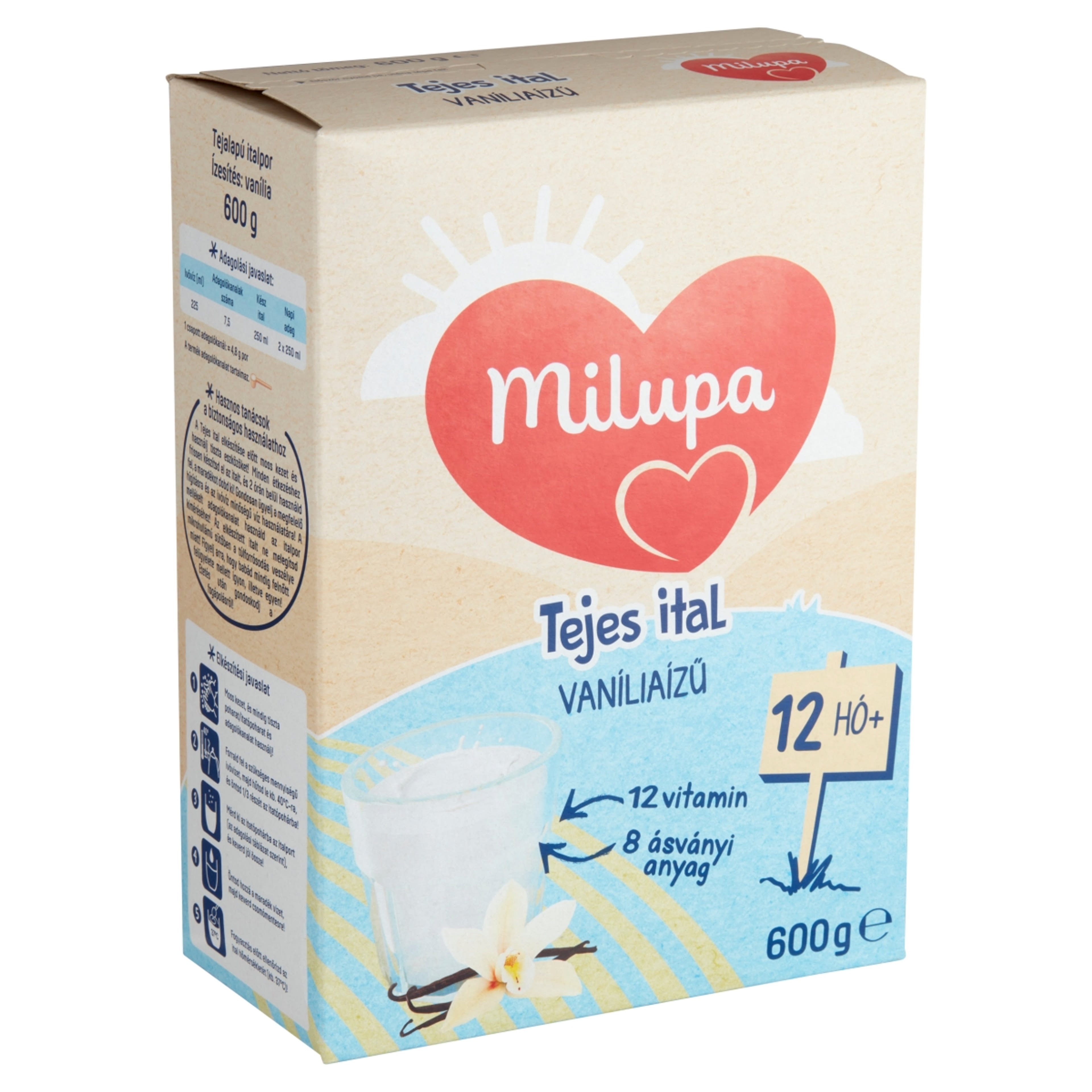 Milupa vanília ízű tejes ital 1  éves kortól - 600 g-2