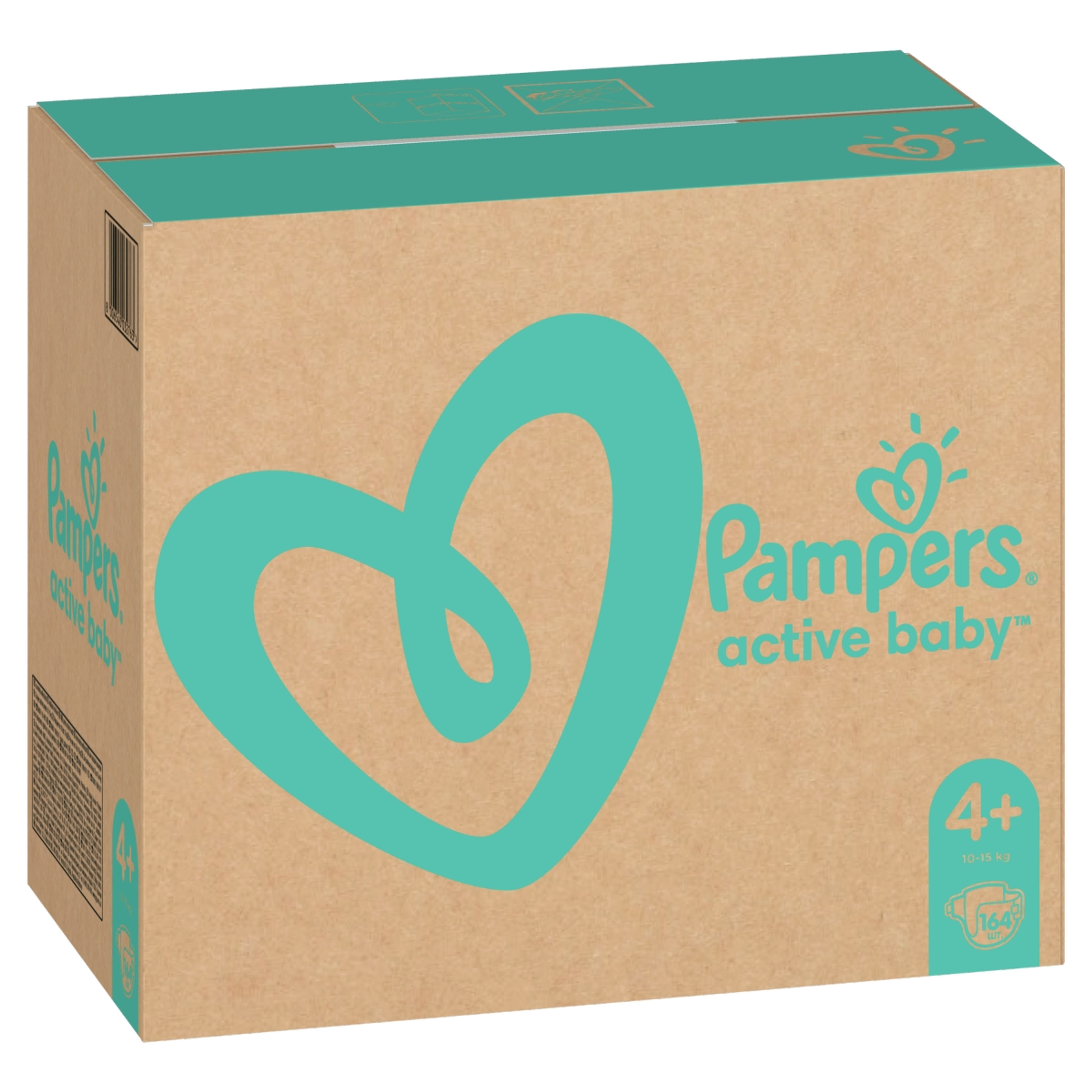 Pampers Active baby Monthly Pack 4+ 10-15 kg - 164 db-2