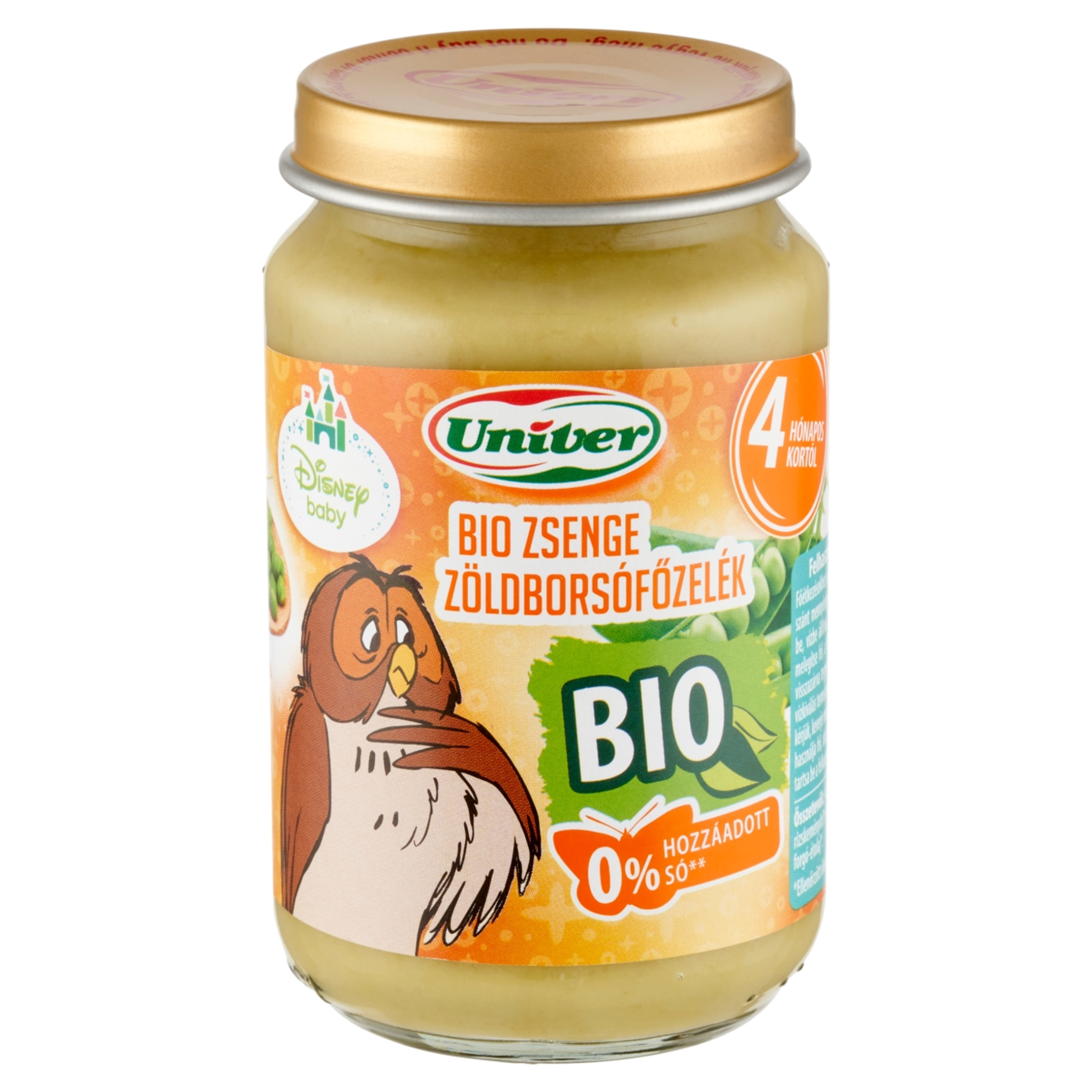 Univer Bio Bébiétel Zsenge Zöldborsó Főzelék Ízesítéssel 4 Hónapos Kortól - 163 g-2