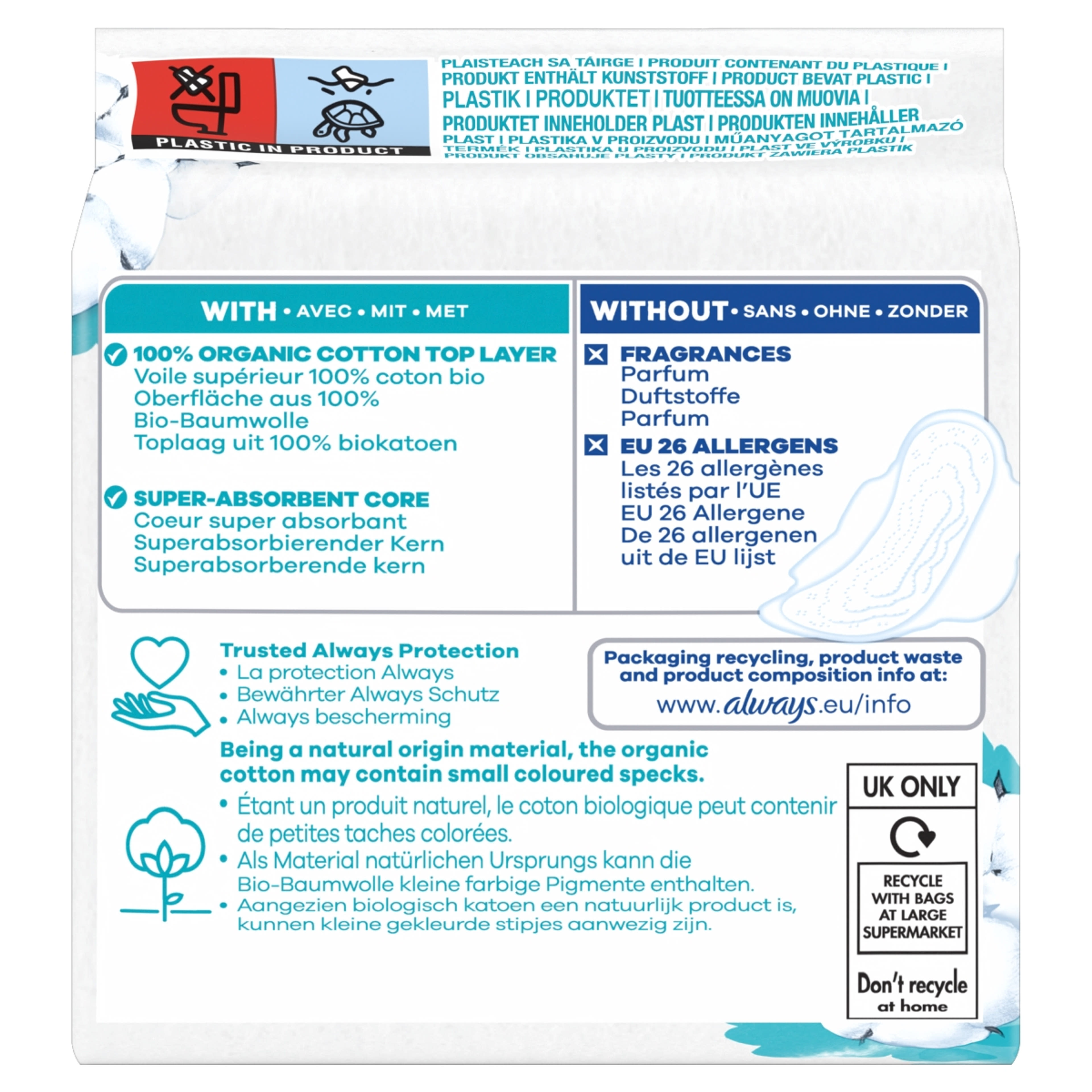 Always Cotton Protection Ultra Normal egészségügyi betét - 11 db-3