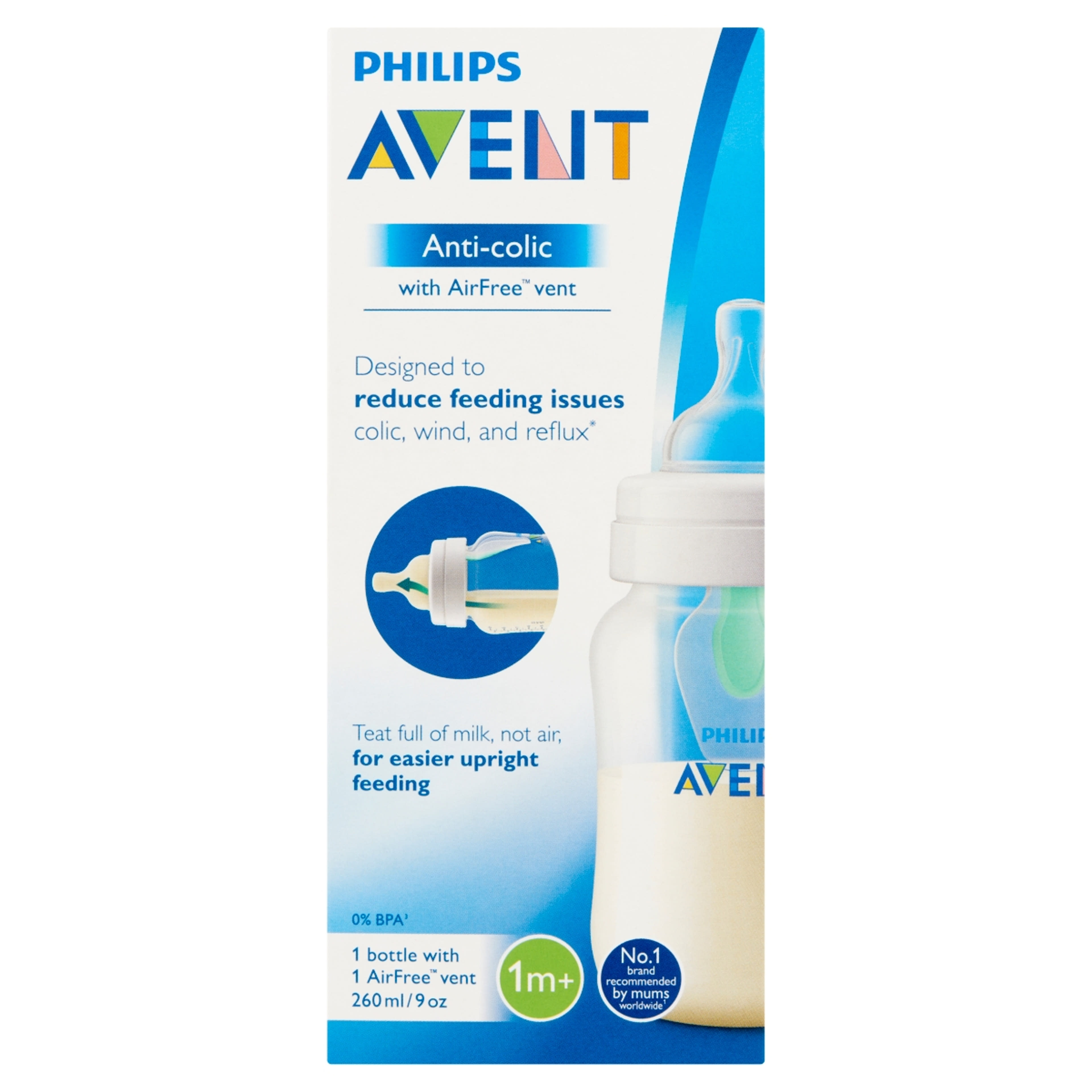 Avent Vent Air Free Cumisüveg (260 ml) - 1 db