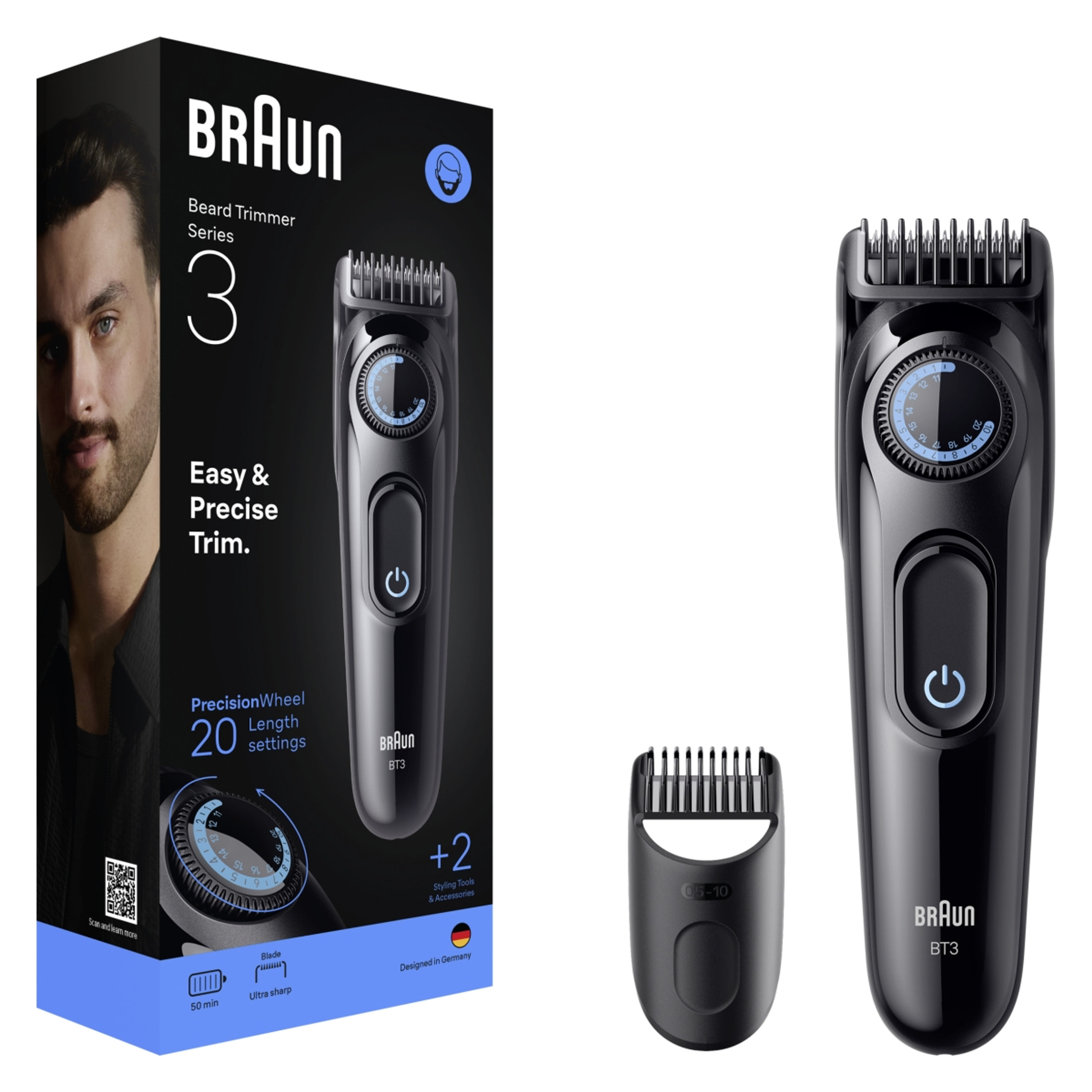 Braun Series 3 szakállvágó BT3500 /fekete - 1 db-2