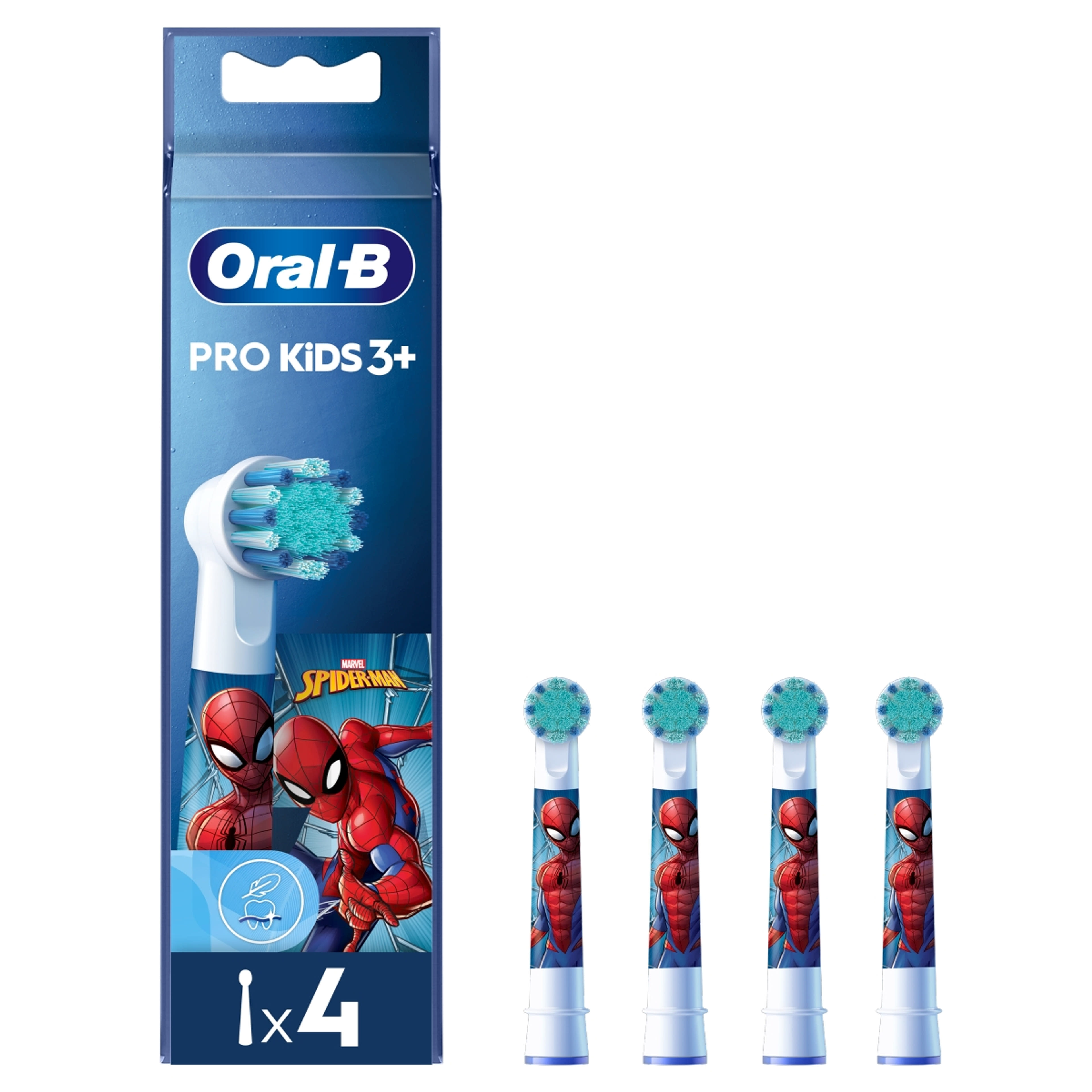 Oral-B Pro Kids Spiderman elektromos fogkefe pótfej - 4 db-9