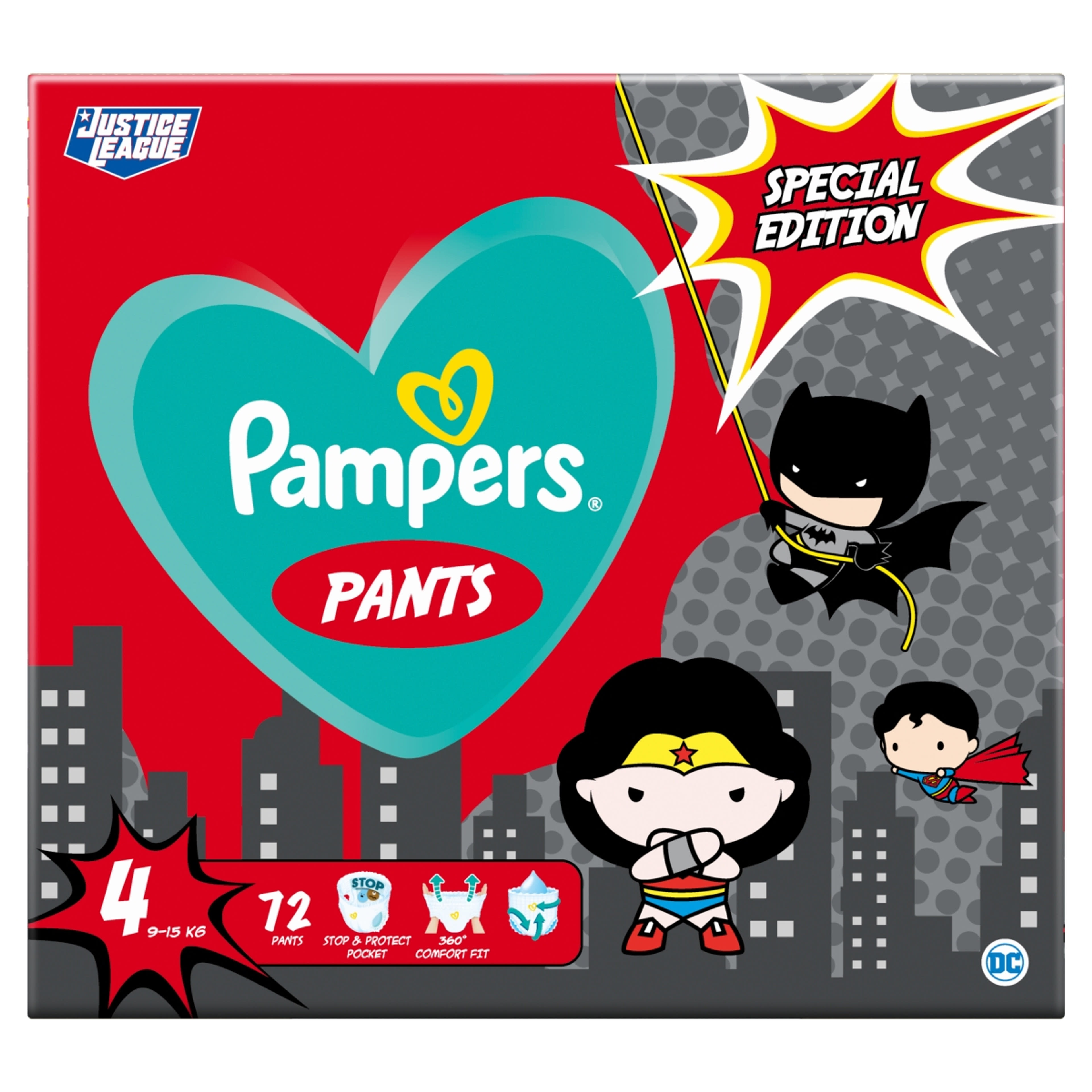 Pampers Pants Giant Pack+ Superheroes 4-es 9-15 kg - 72 db-1