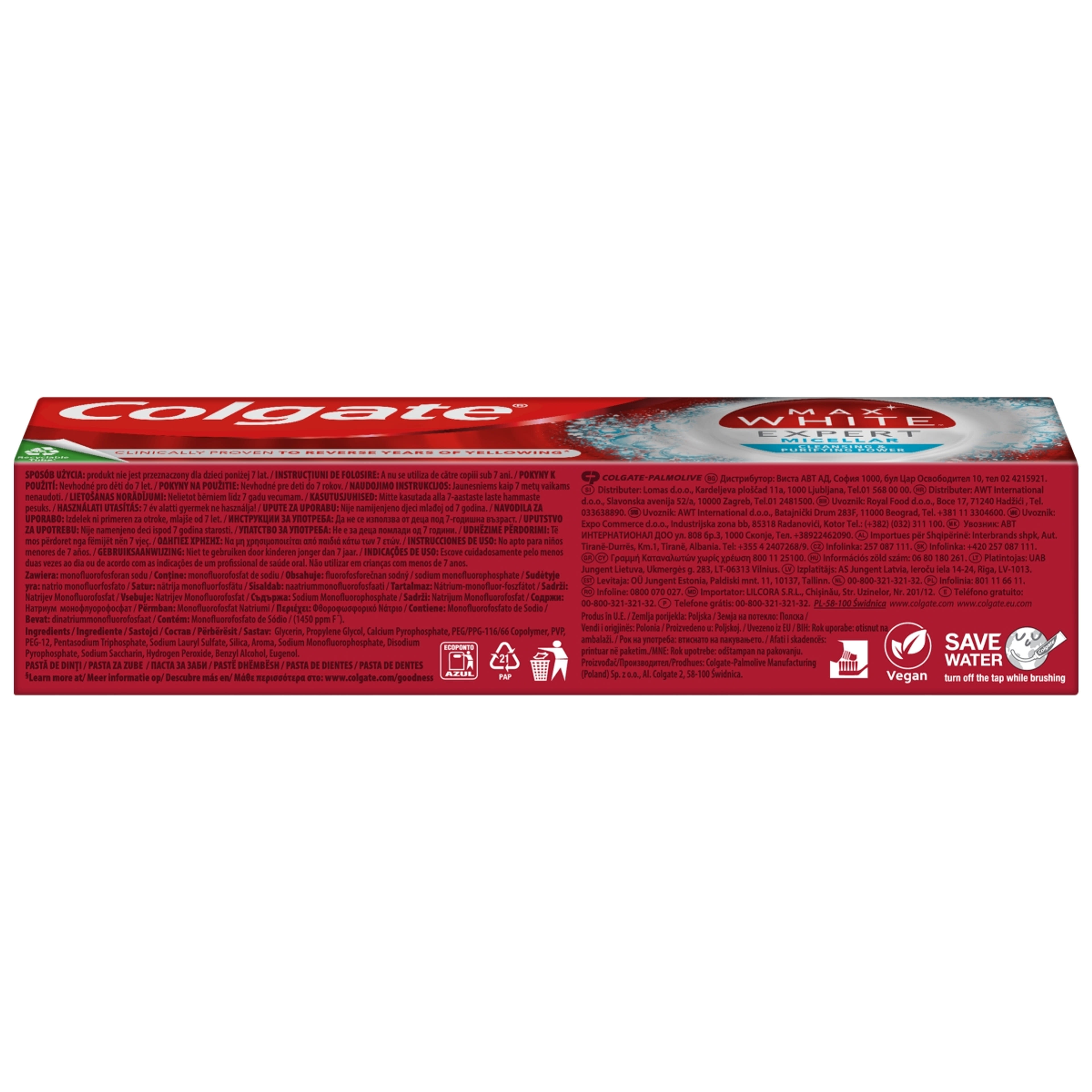 Colgate Max White Expert Micellar fogfehérítő fogkrém - 75 ml-3