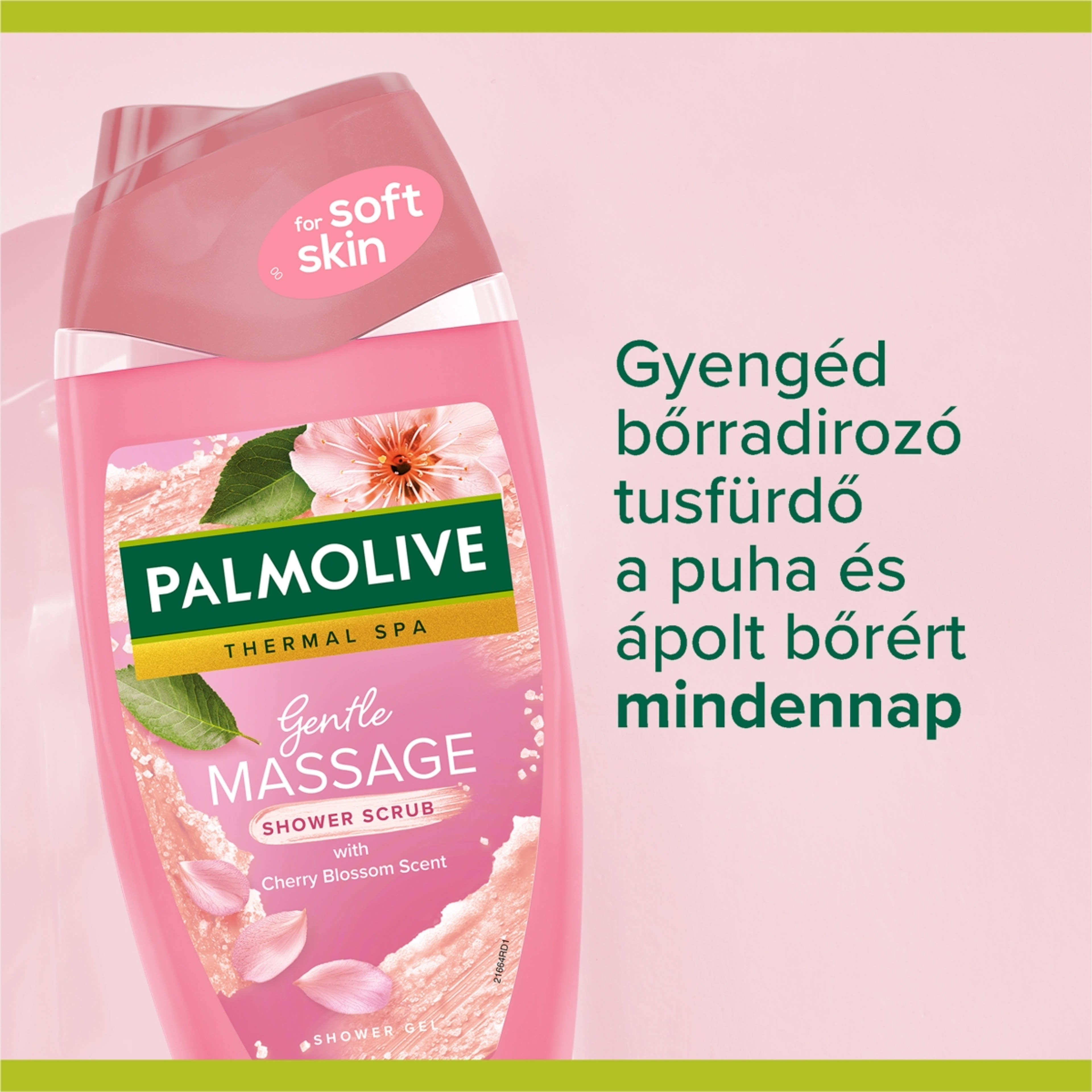 Palmolive Thermal Spa Gentle Massage bőrradirozó tusfürdő cseresznyevirág illattal - 500 ml-6