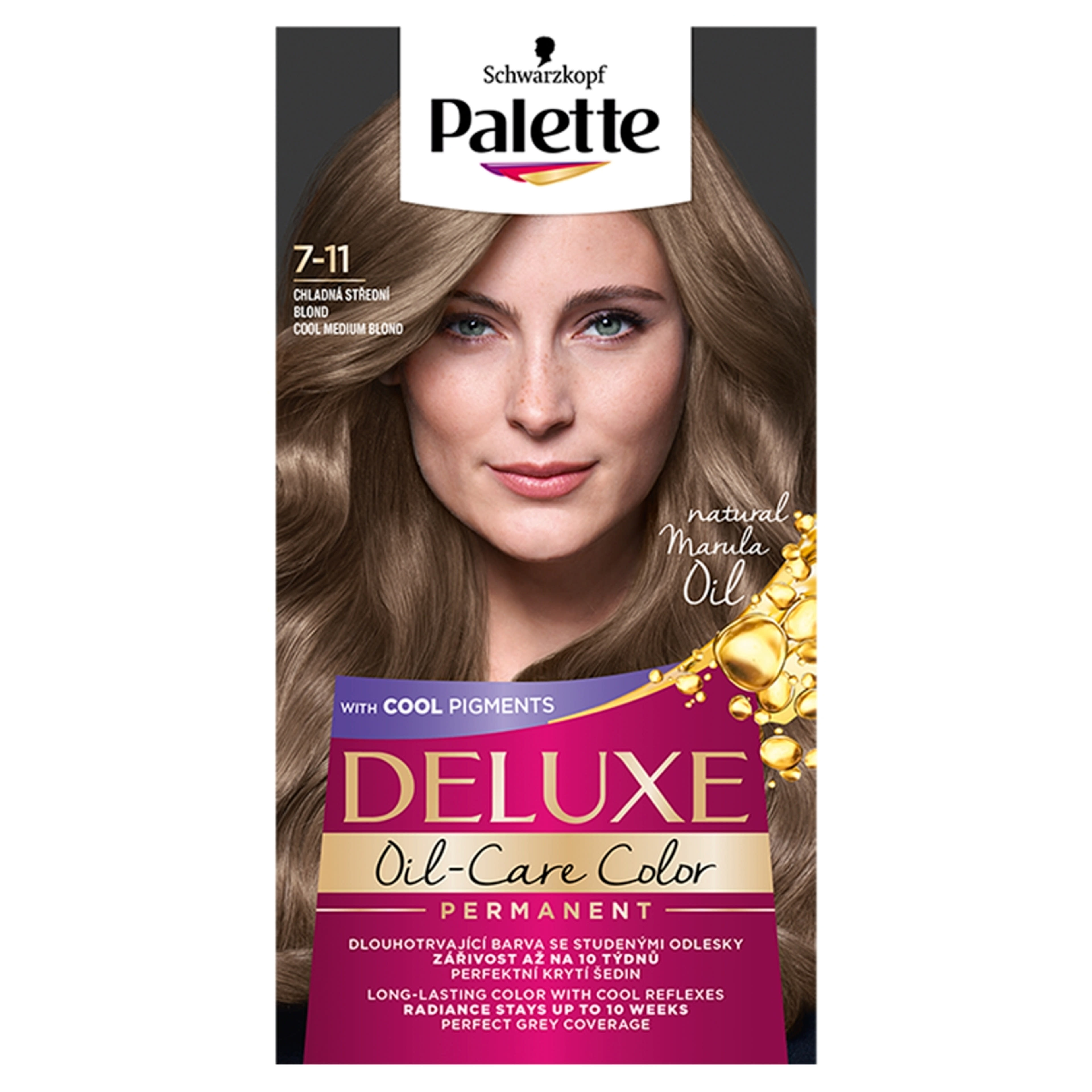 Palette Deluxe tartós hajfesték 7-11 Hűvös szőkésbarna - 1 db-1