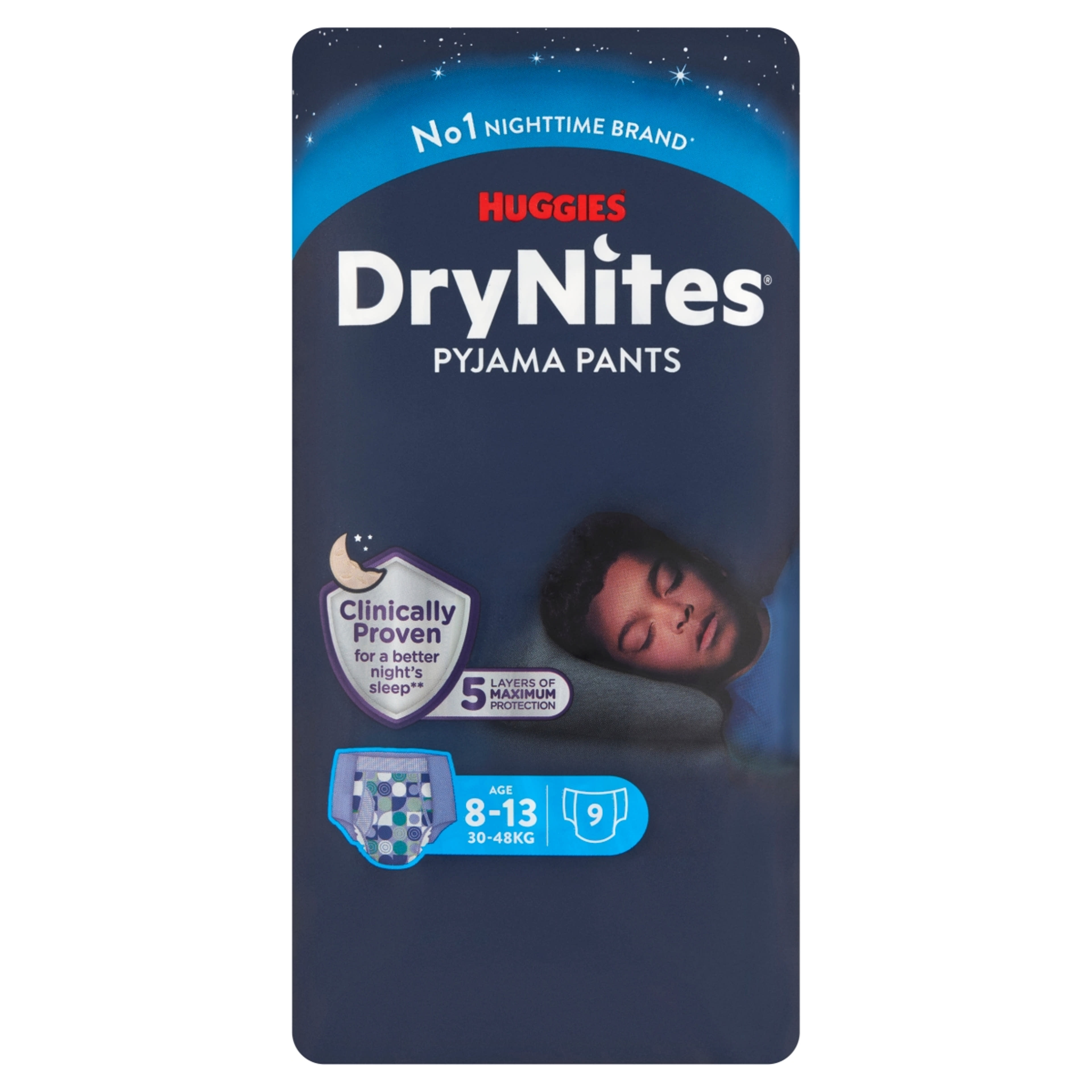 DryNites 8-15 év éjszakai pelenka - 9 db