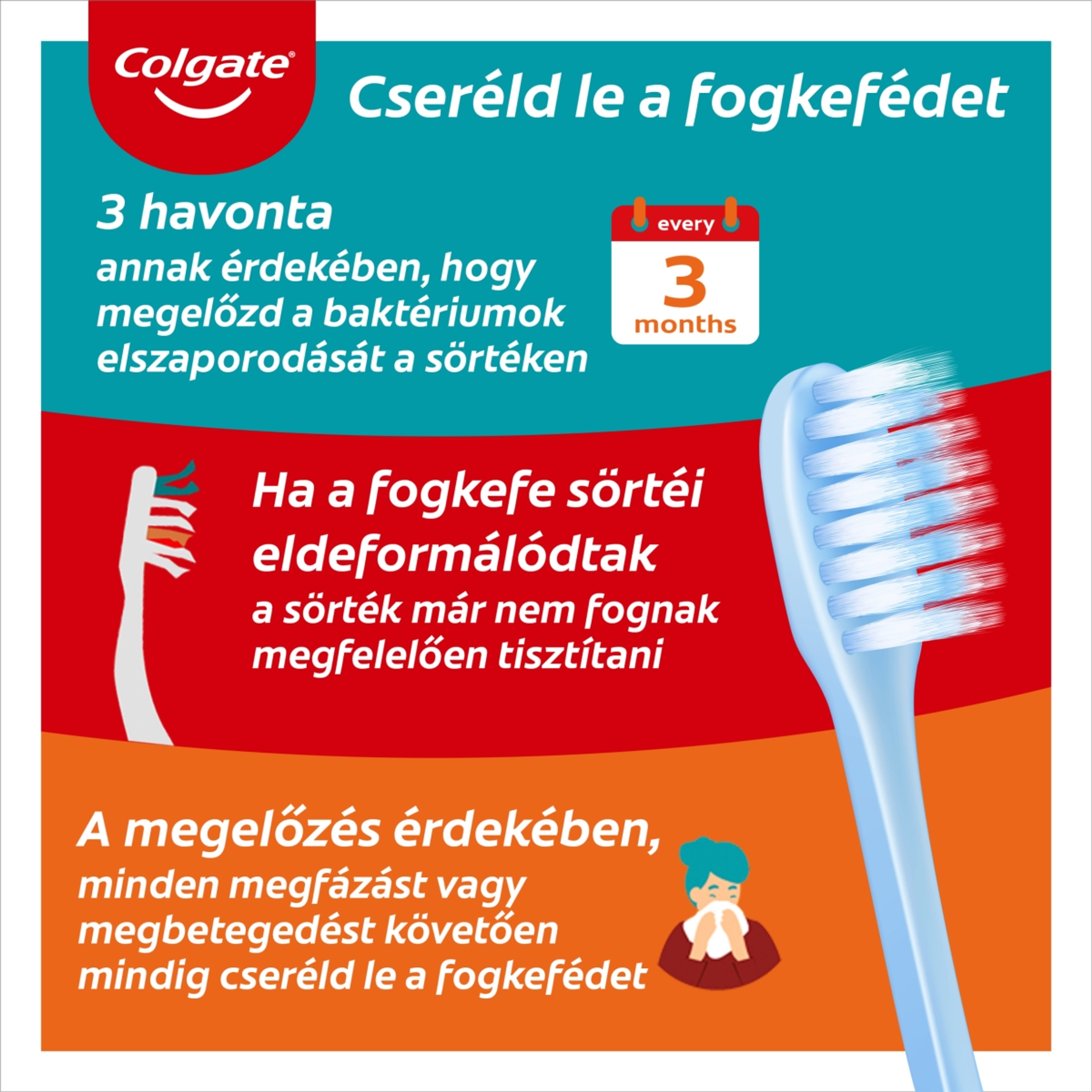Colgate High Density Gently Deep Clean lágy fogkefe - 1 db-6
