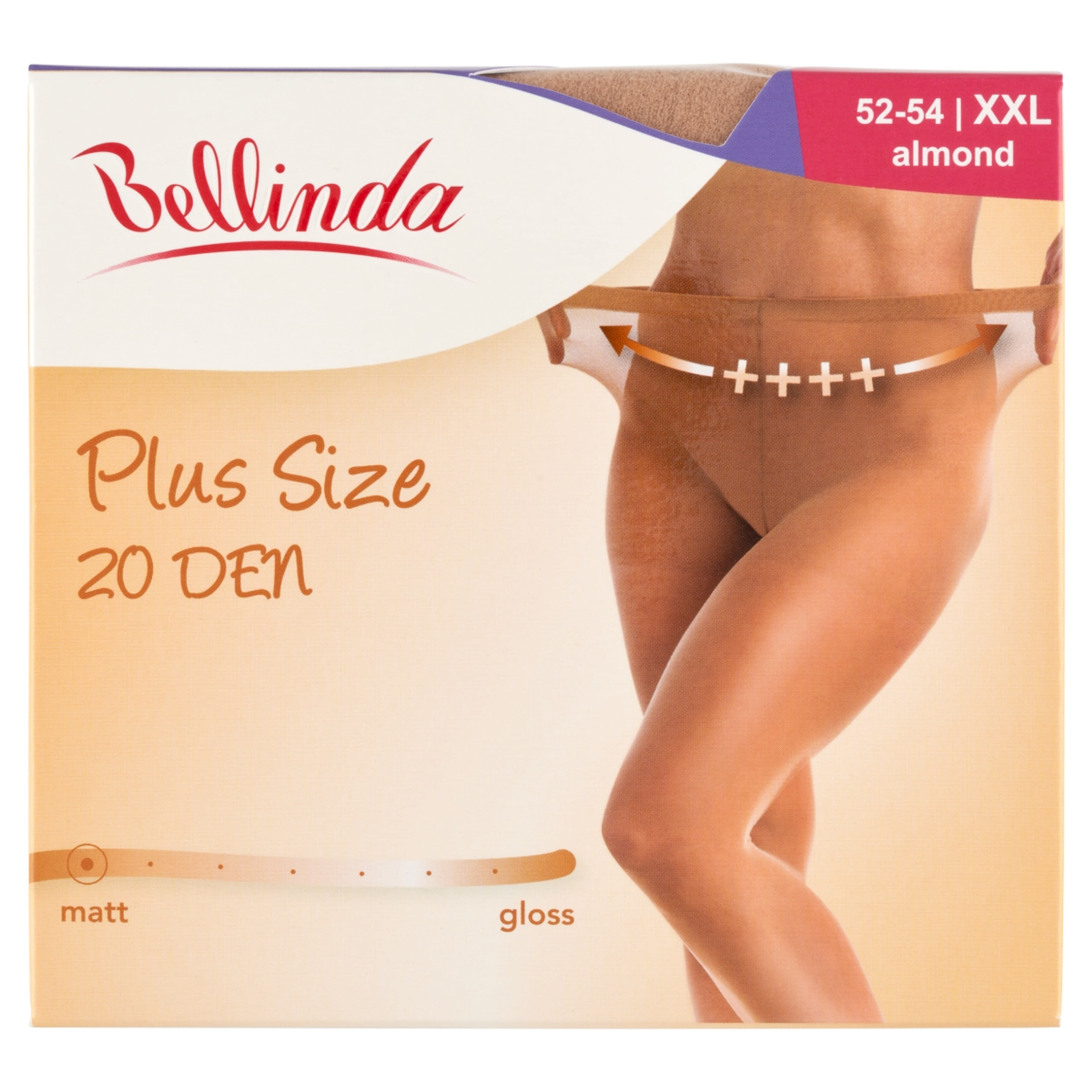 Bellinda Plus Size harisnya, almond XXL - 1 db-1