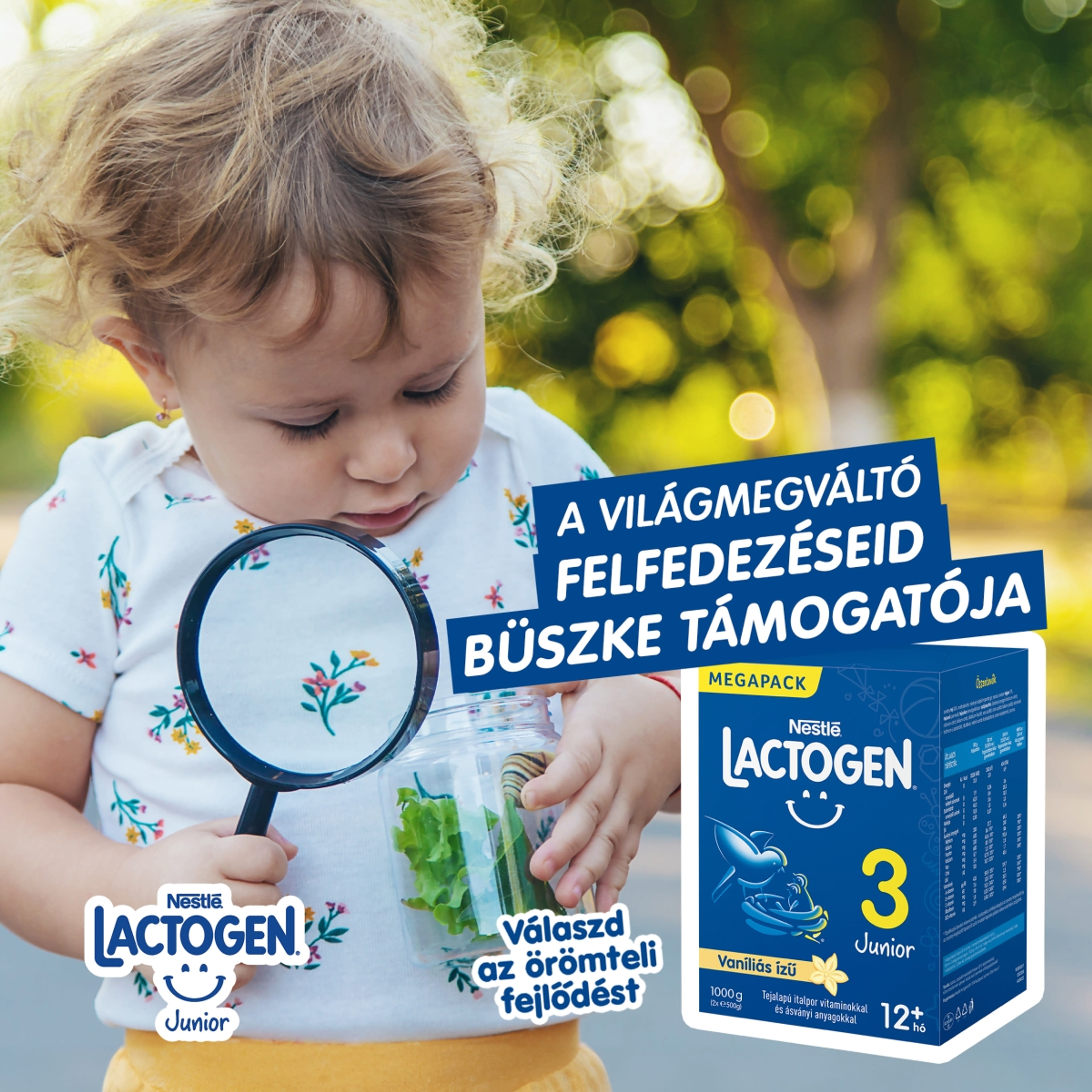 Lactogen 3 Junior tejalapú italpor vitaminokkal és ásványi anyagokkal vaníliás ízű 12 hónapos kortól - 1000 g-3