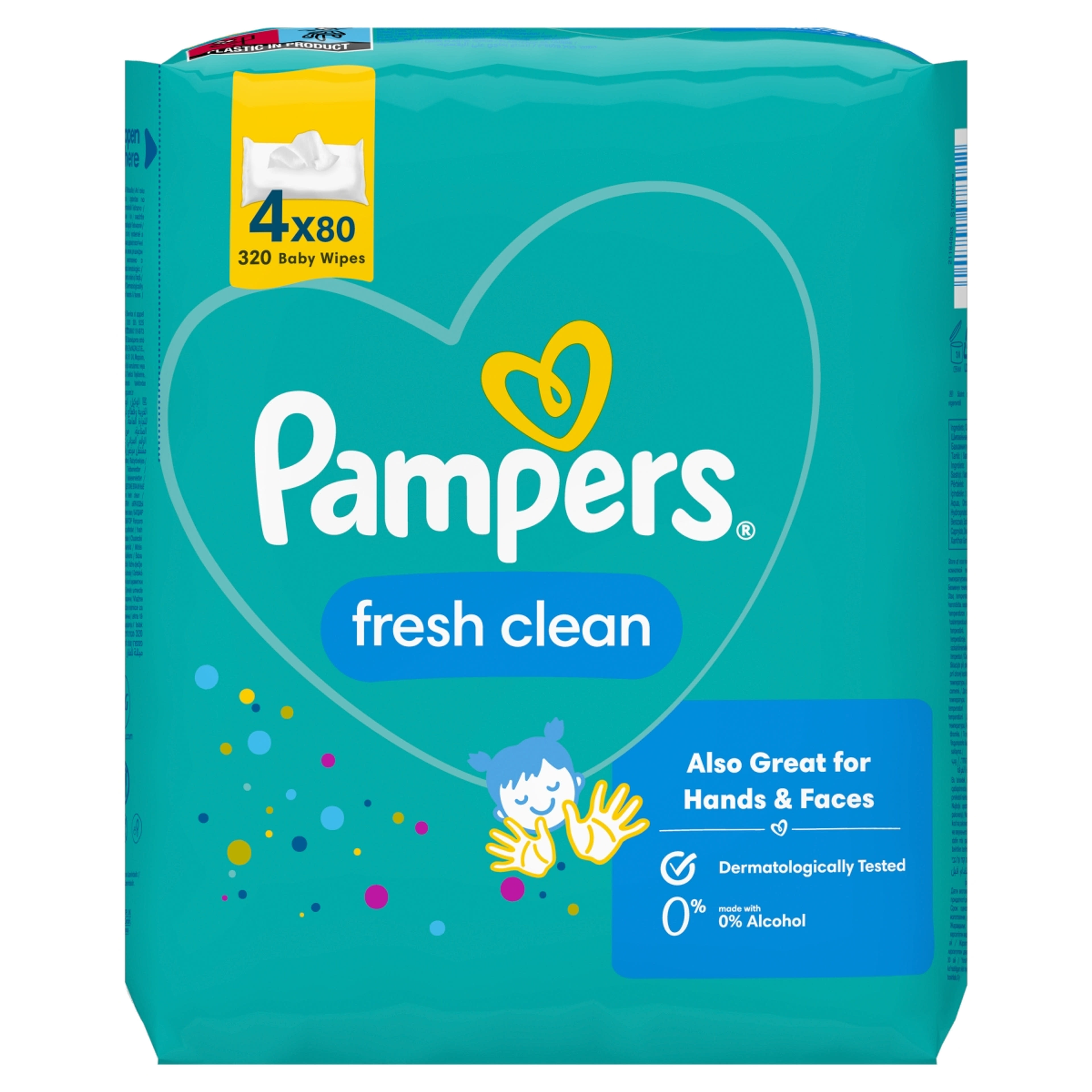 Pampers törlőkendő fresh clean (4x80) - 320 db-1