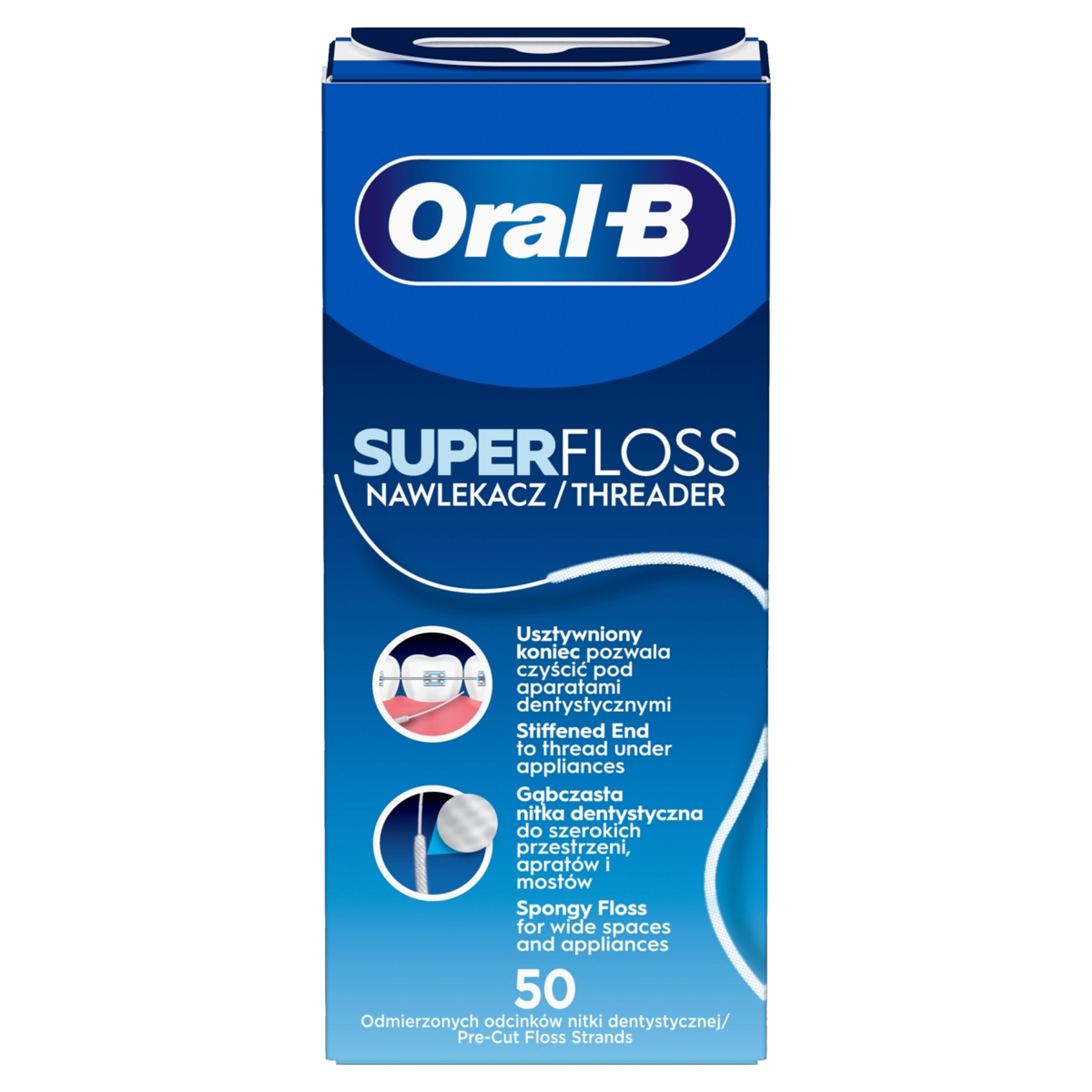 Oral-B fogselyem superfloss - 50 db-2