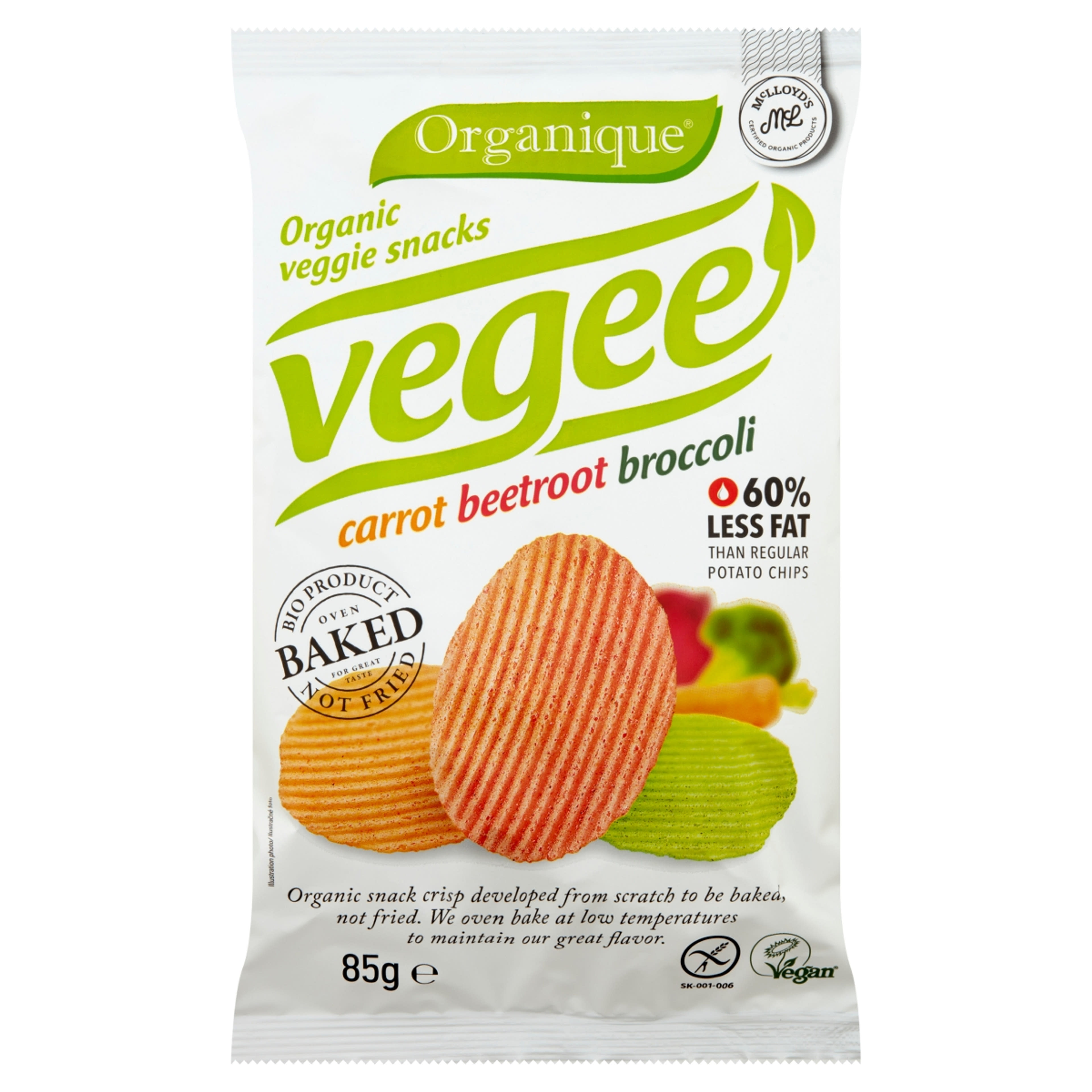 Organique bio zöldséges burgonya snack - 85 g