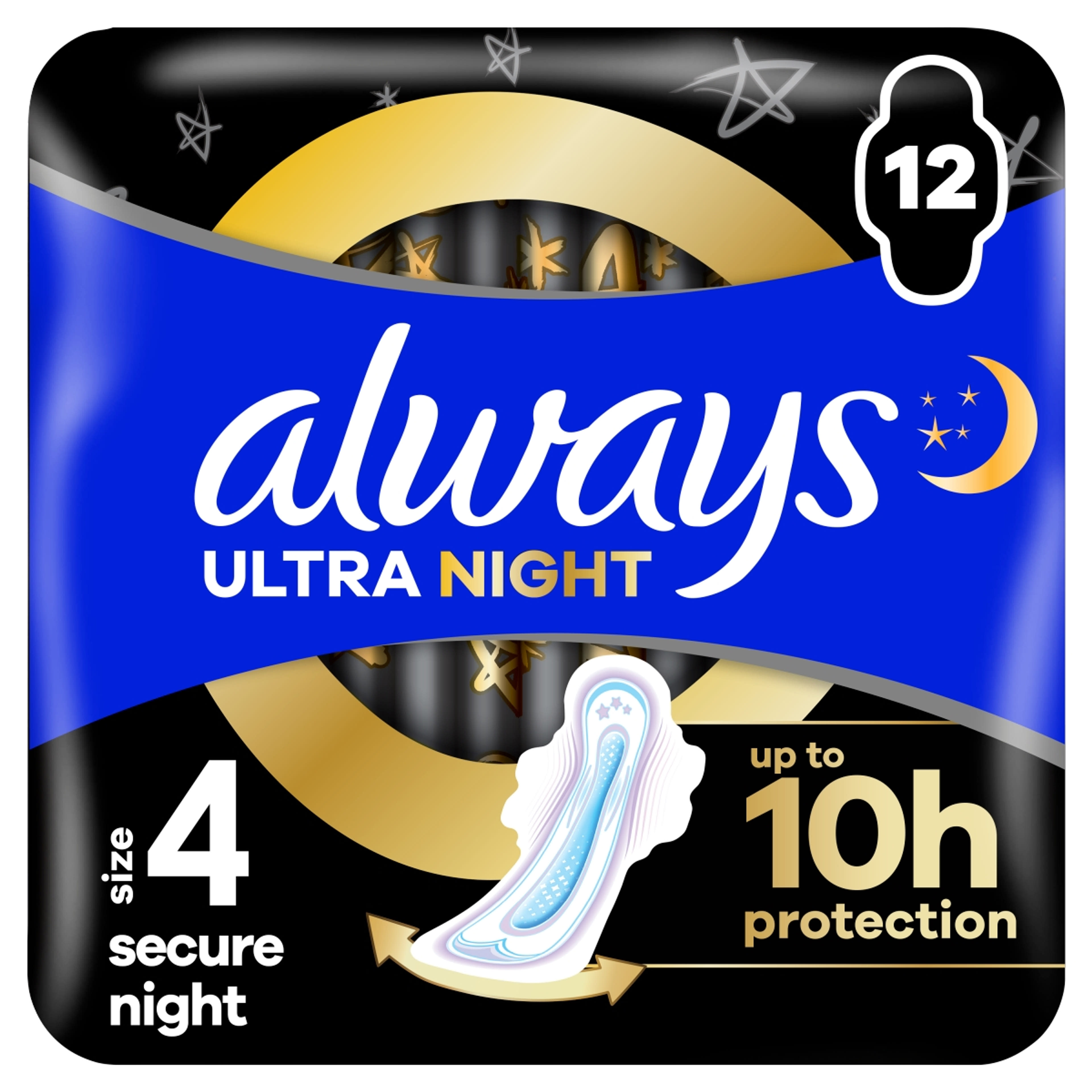 Always Ultra Extra Night Protection intim betét - 12 db-5