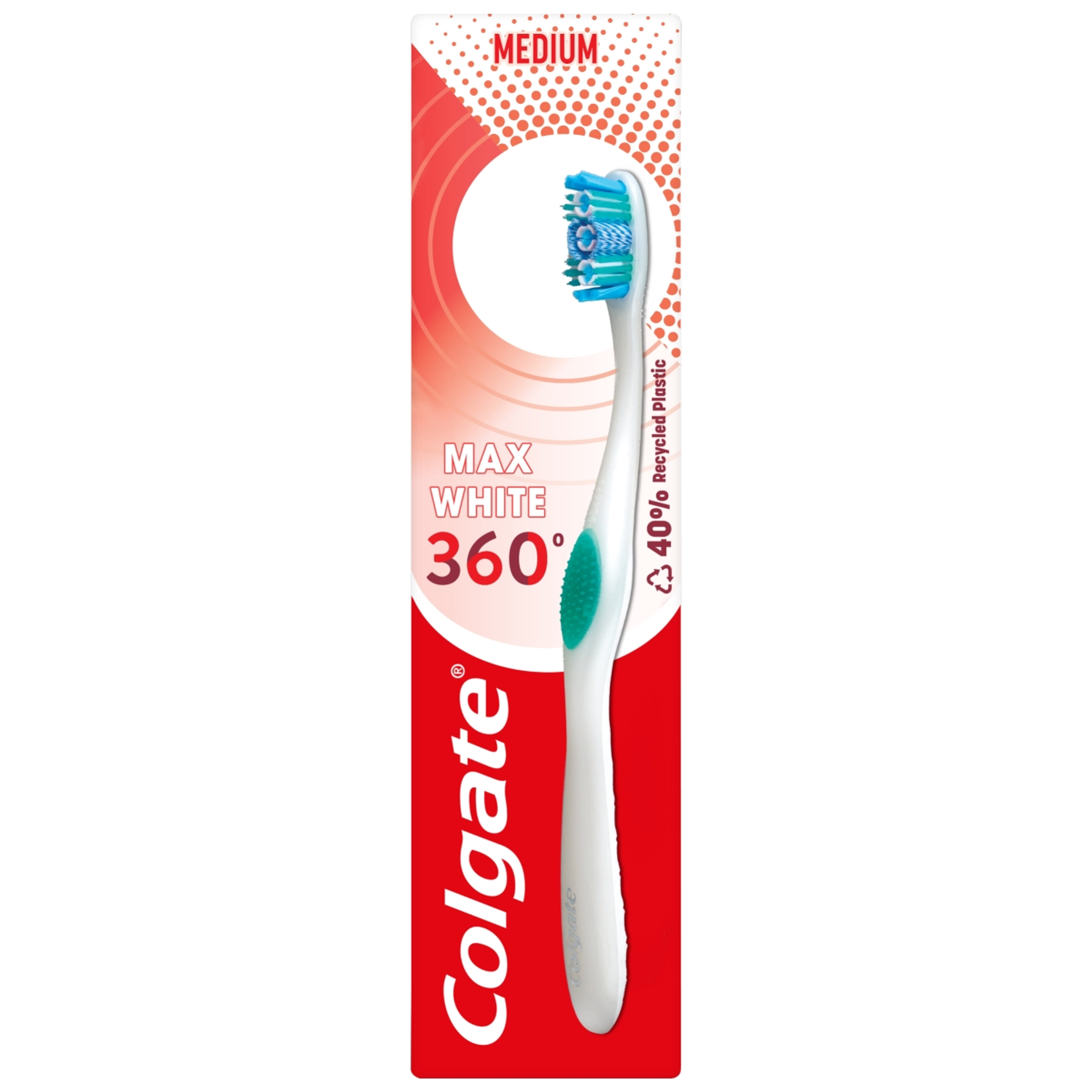 Colgate 360 Max White One Medium fogkefe - 1 db