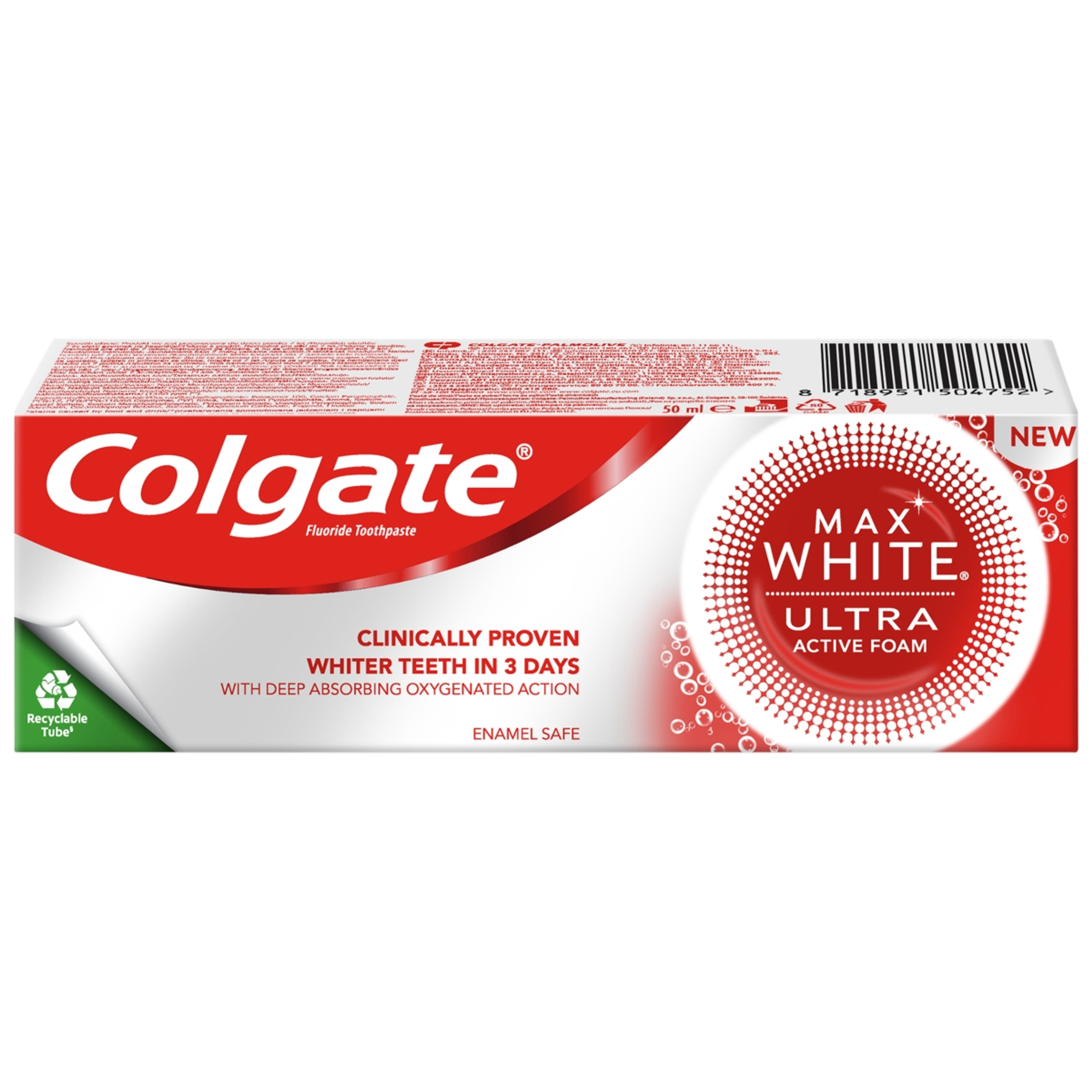 Colgate Max White Ultra Active Foam Whitening fogkrém - 50ml-1