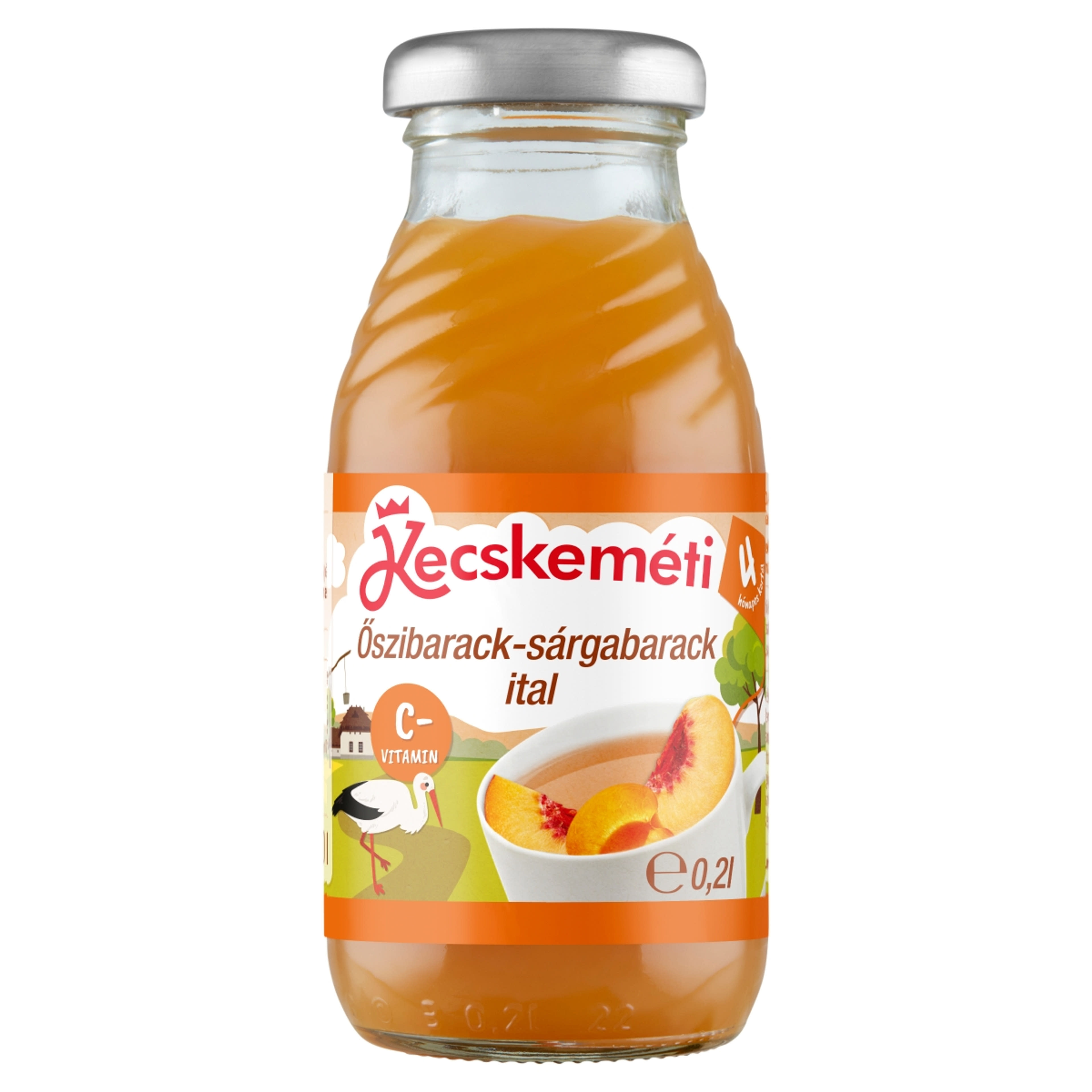 Kecskeméti őszibarack, sárgabarack ital 4 hónapos kortól - 200 ml